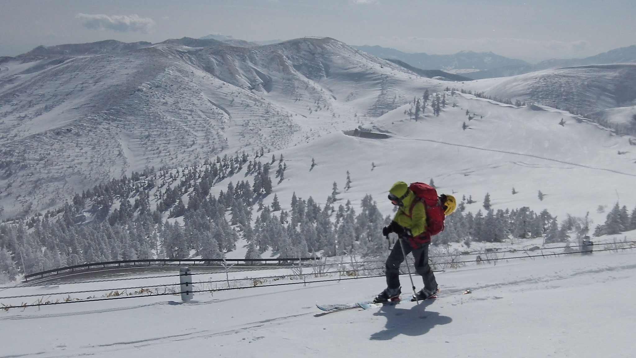 白根山から横手山へ帰る
