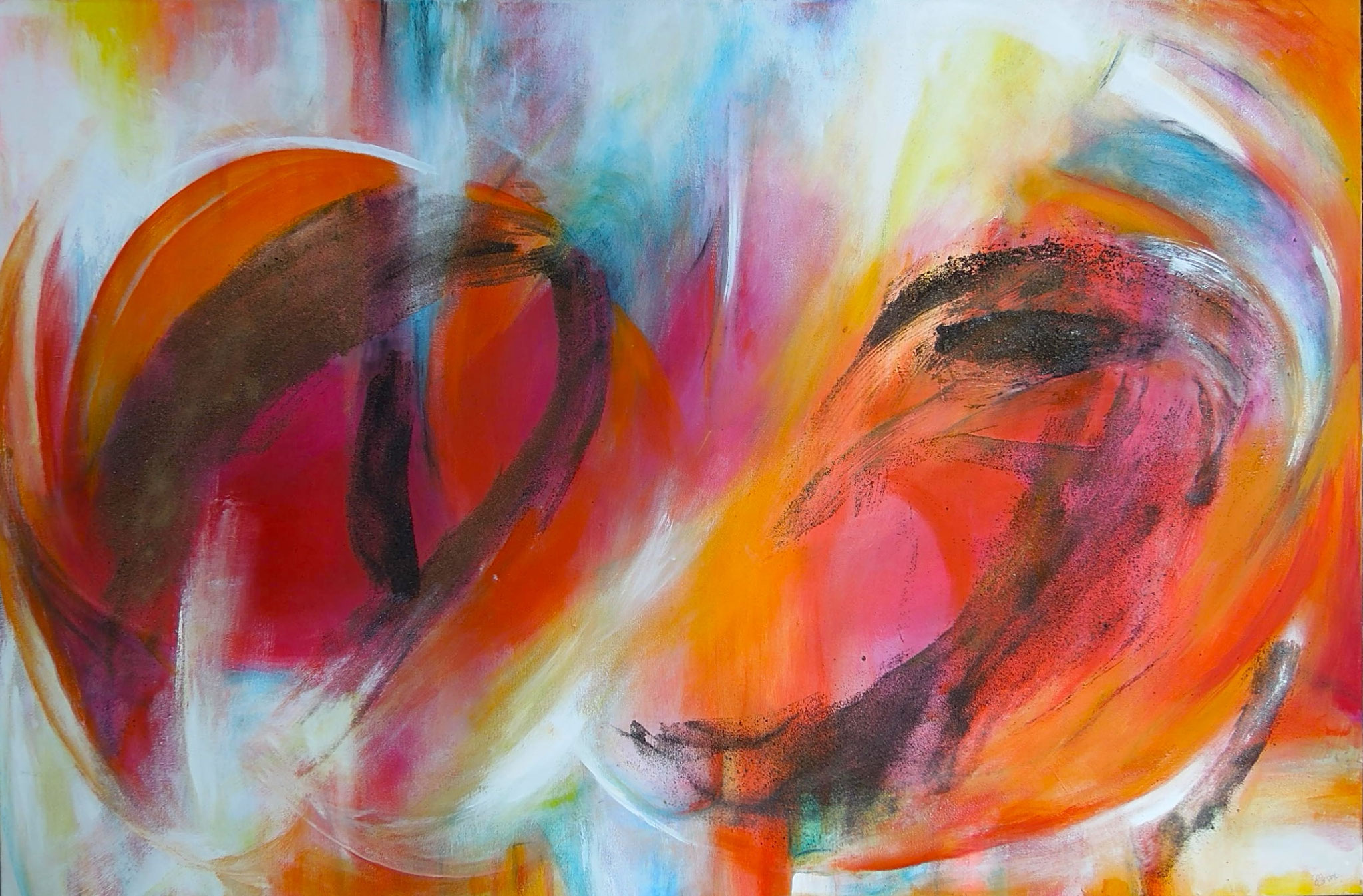Farbenmeer | 150 x 100 cm | Eitempera auf Leinwand | 2010
