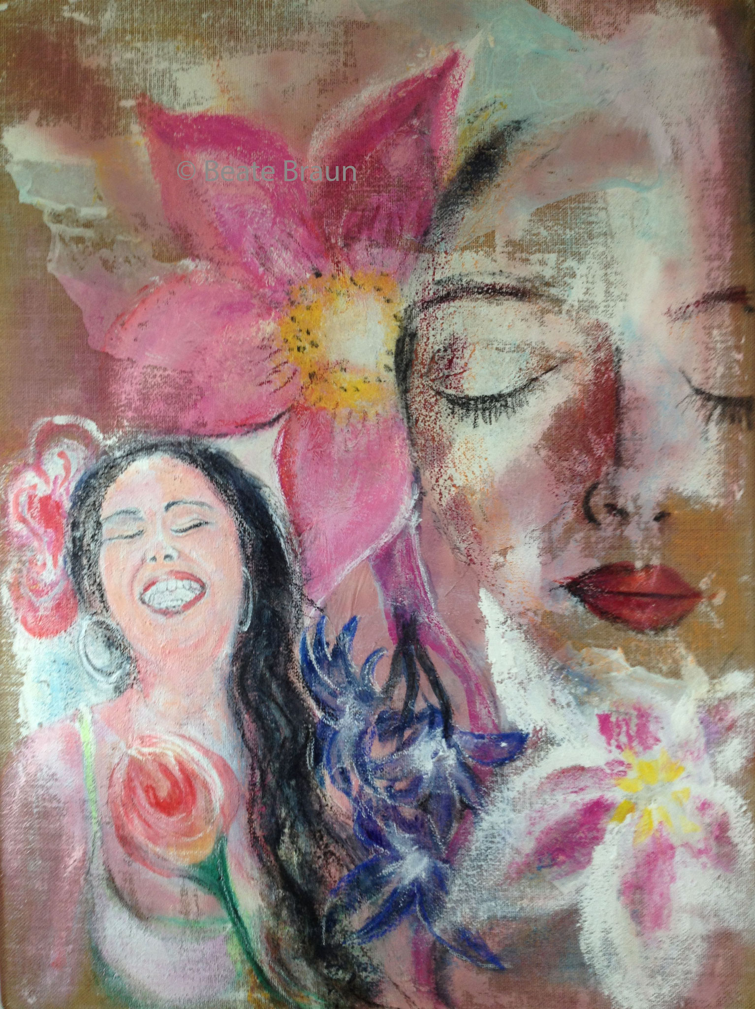 The Female Way | 100 x 160 cm | Mischtechnik auf Jute | 