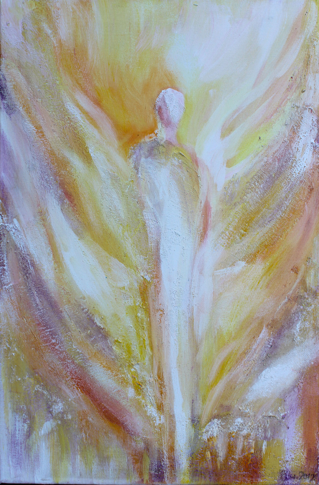 Engel der Zukunft | 30 x 40 cm | Mischtechnik auf Leinwand | 2023