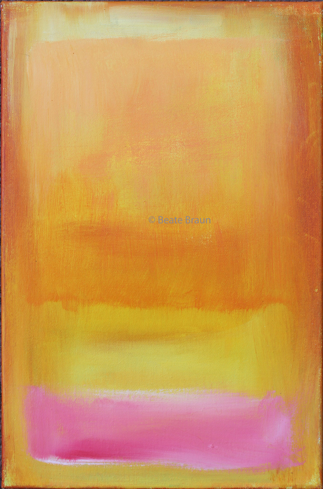 Zauber im Orange  | 30 x 44 cm | Acryl auf Leinwand | 2006