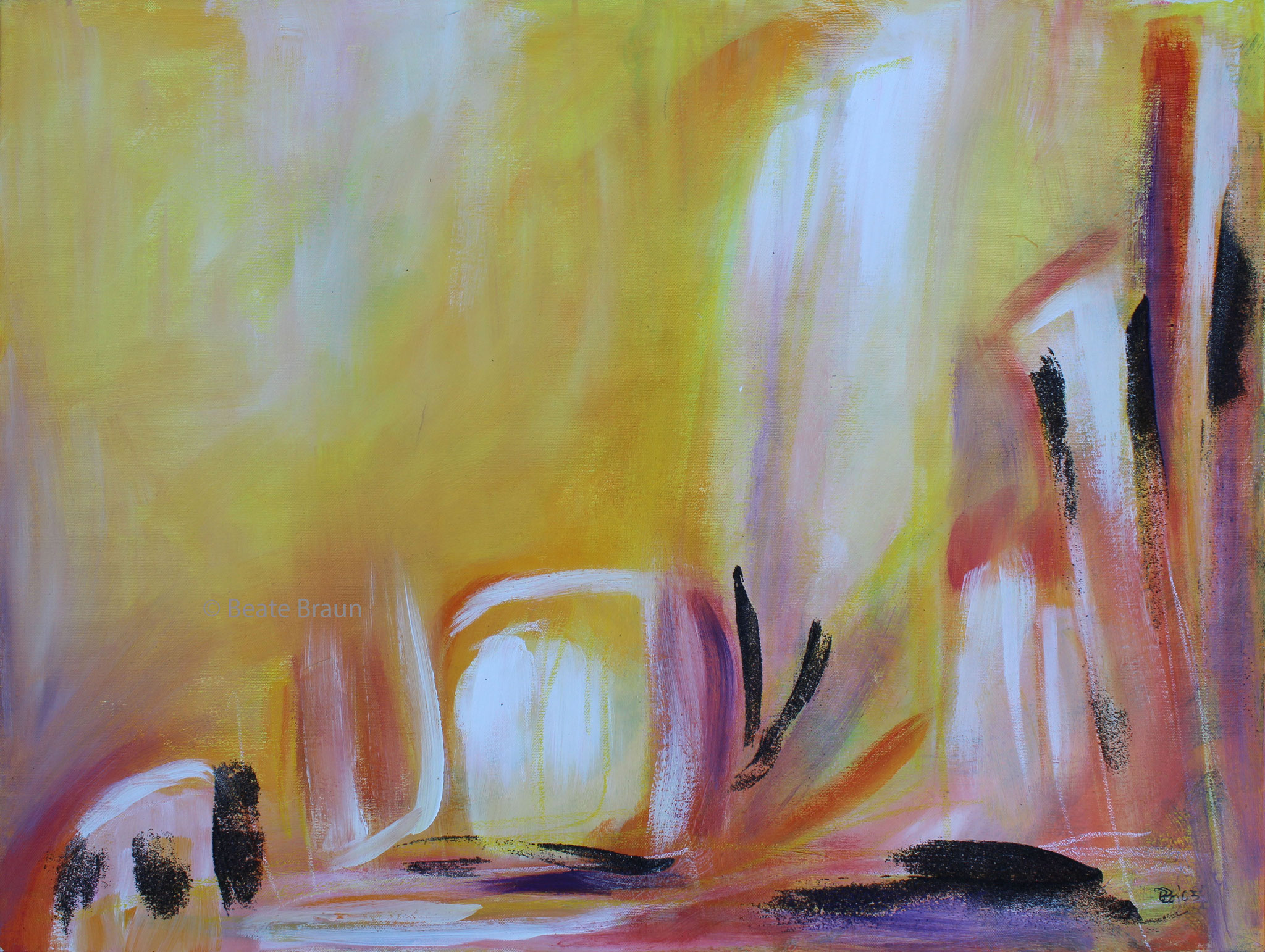 Aufsteigen | 80 x 60 cm | Mischtechnik auf Leinwand | 2016