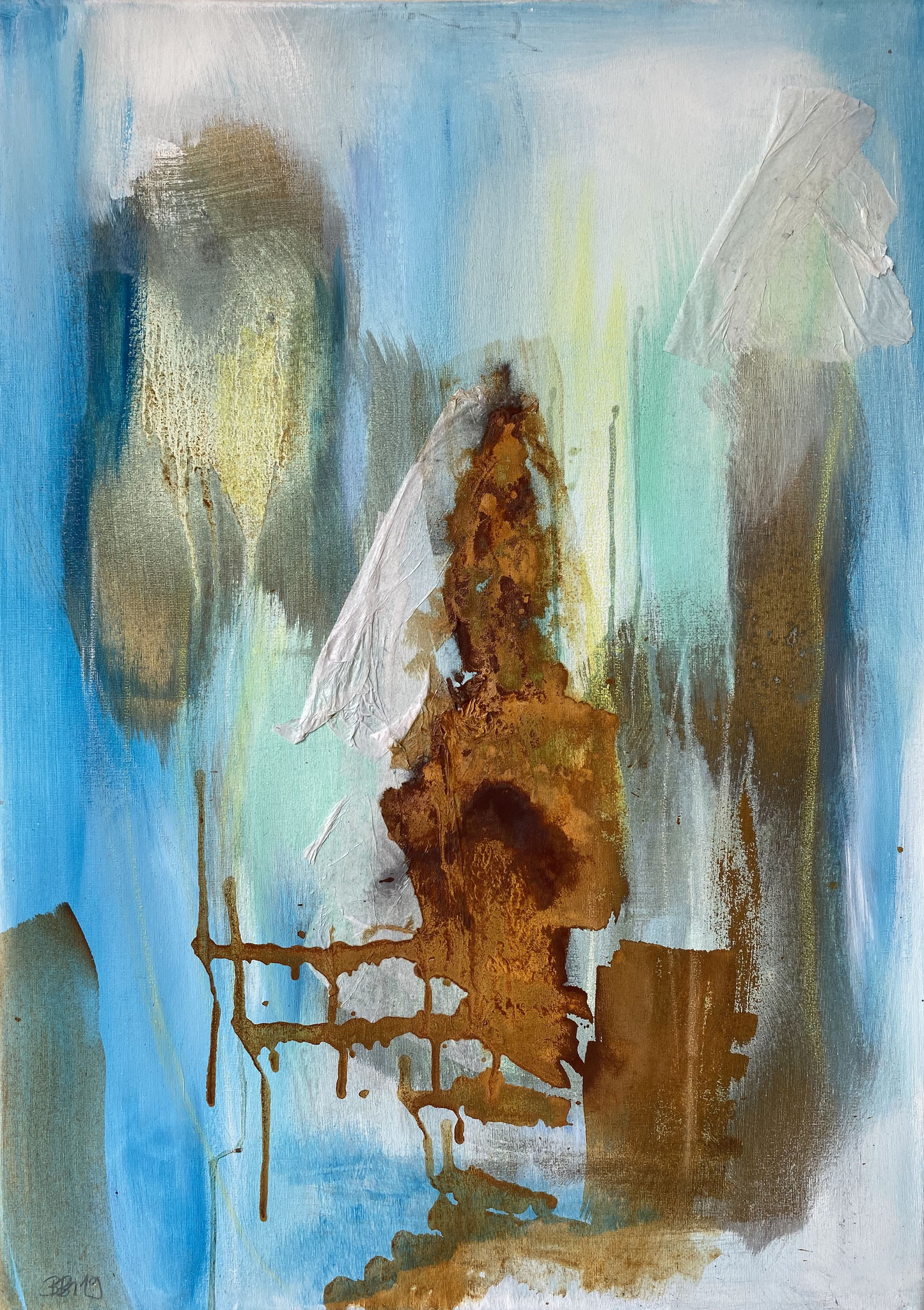Fundstück der Seele | 60 x 80 cm | Mischtechnik auf Leinwand | 2019