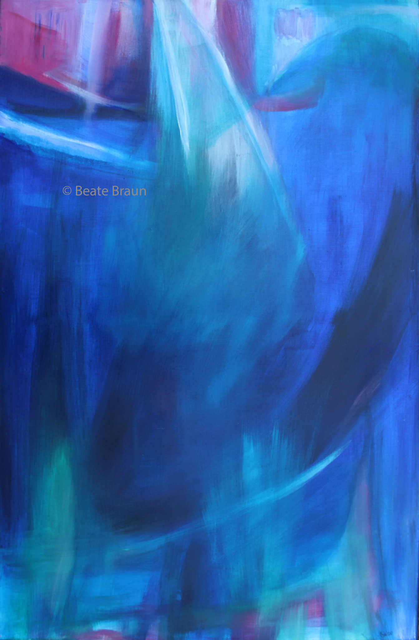 Blaues Wunder 1 Dyptichon | 65 x 100 cm | Acryl auf Leinwand | 2008