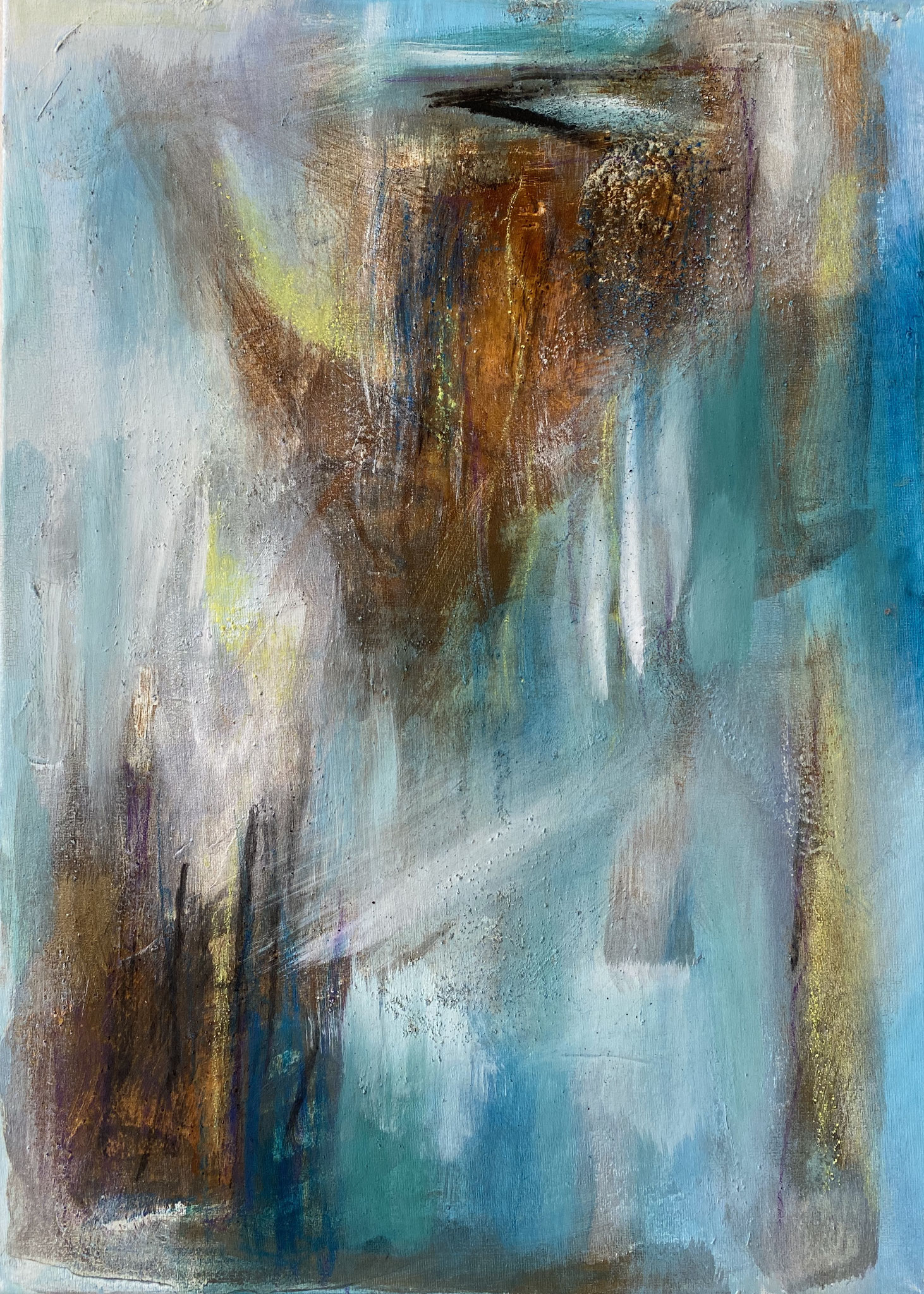 Am Rand der Zeit | 60 x 80 cm | Mischtechnik auf Leinwand | 2019