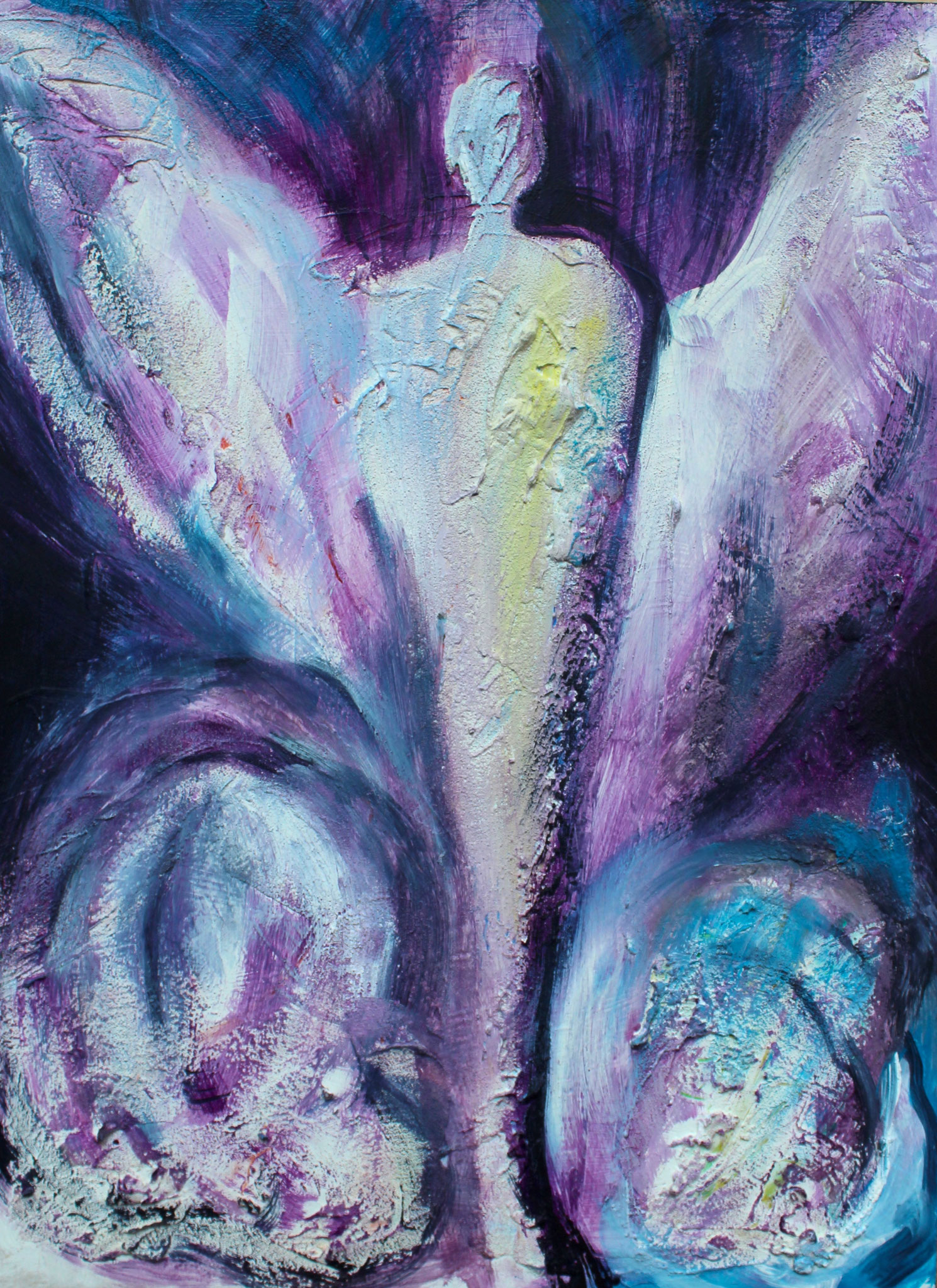 Engel der Verwandlung | 30 x 40 cm | Mischtechnik auf Leinwand | 2014