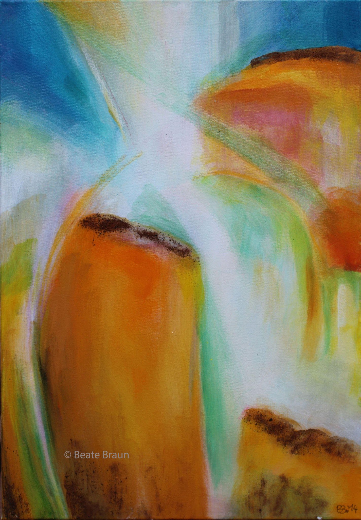 Wo das Licht mich findet | 60 x 80 cm | Mischtechnik auf Leinwand | 2016