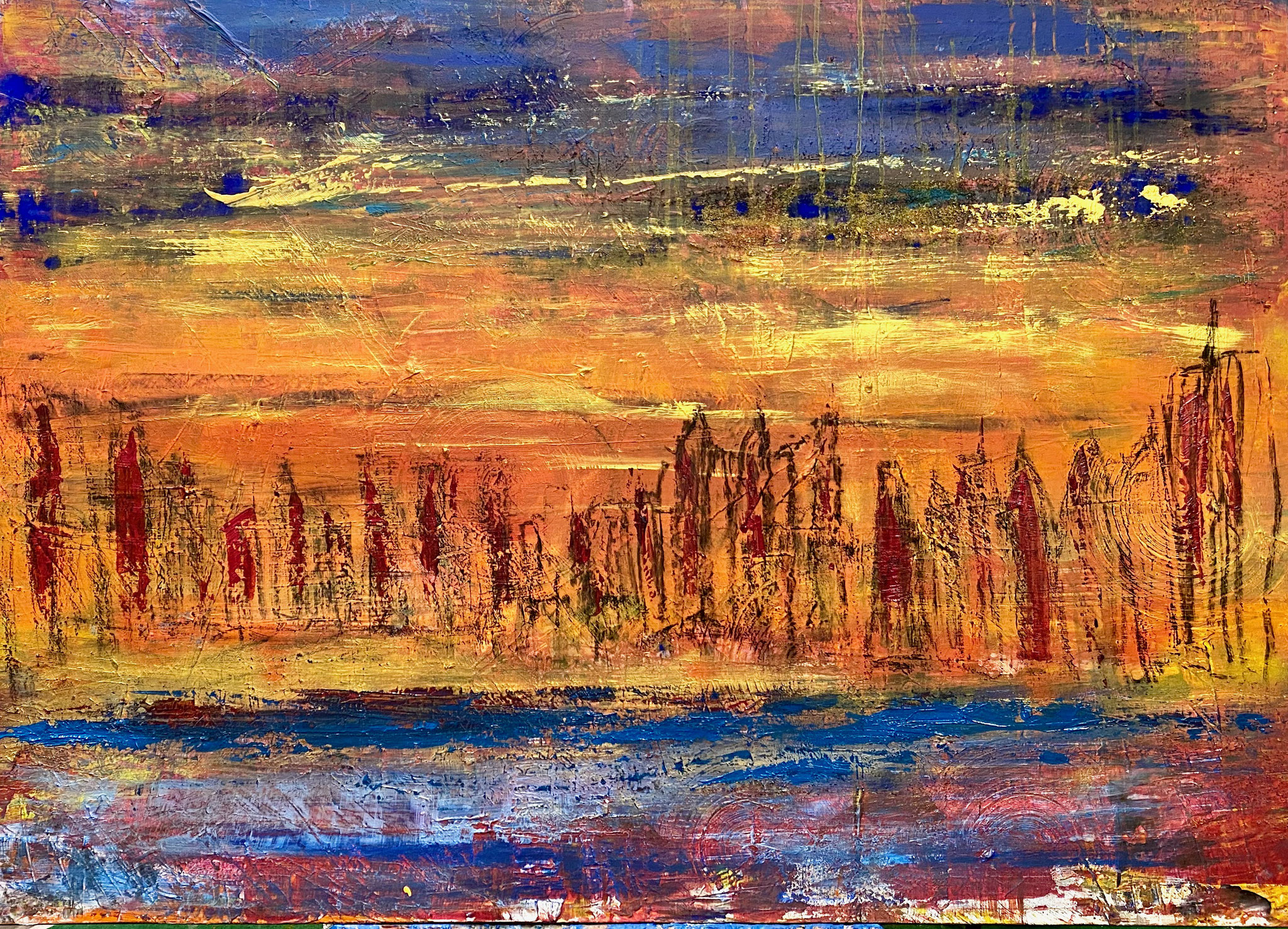 Modern City 3, 1.4 x 1 m