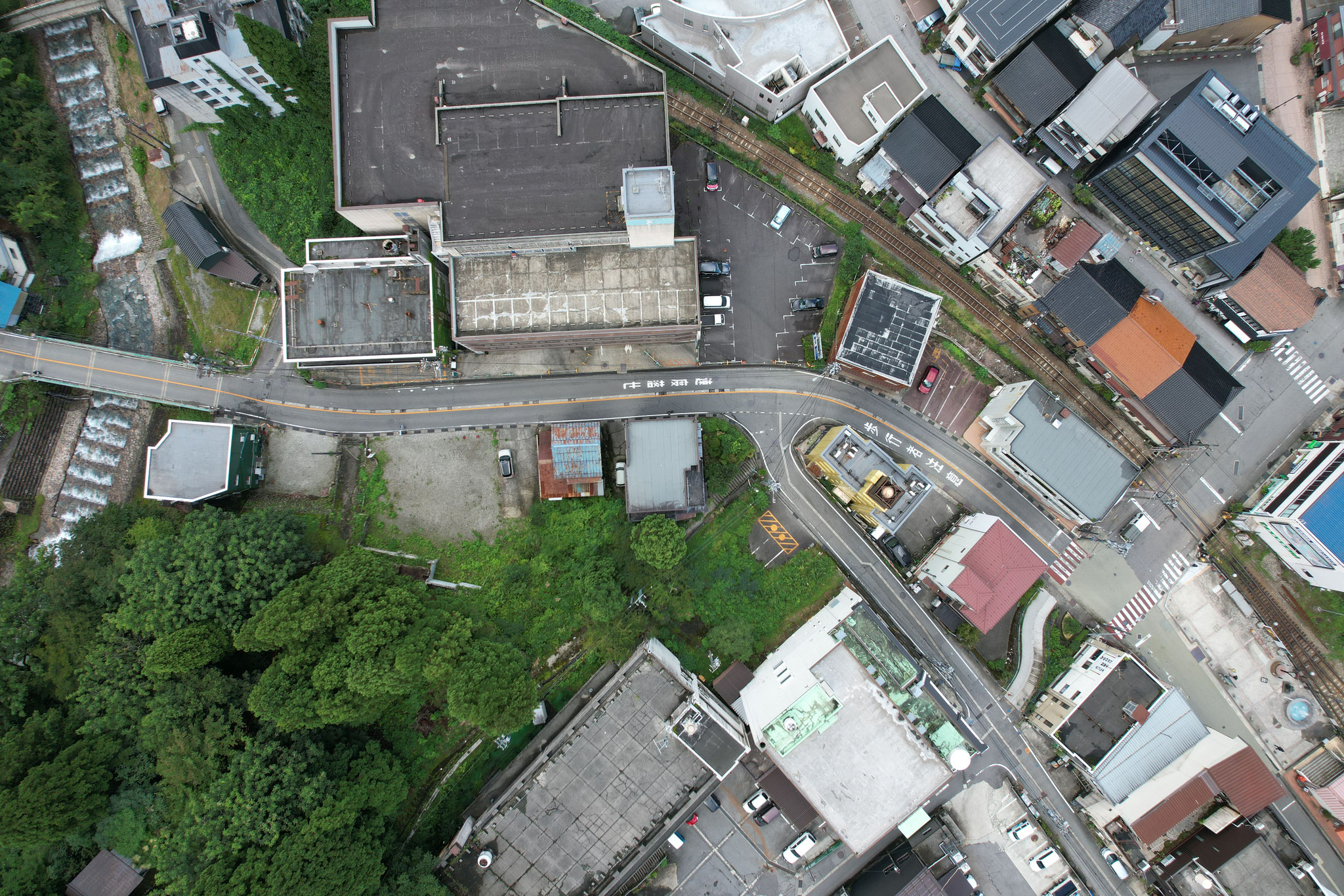 13.着工前　黒部宇奈月線　上空から