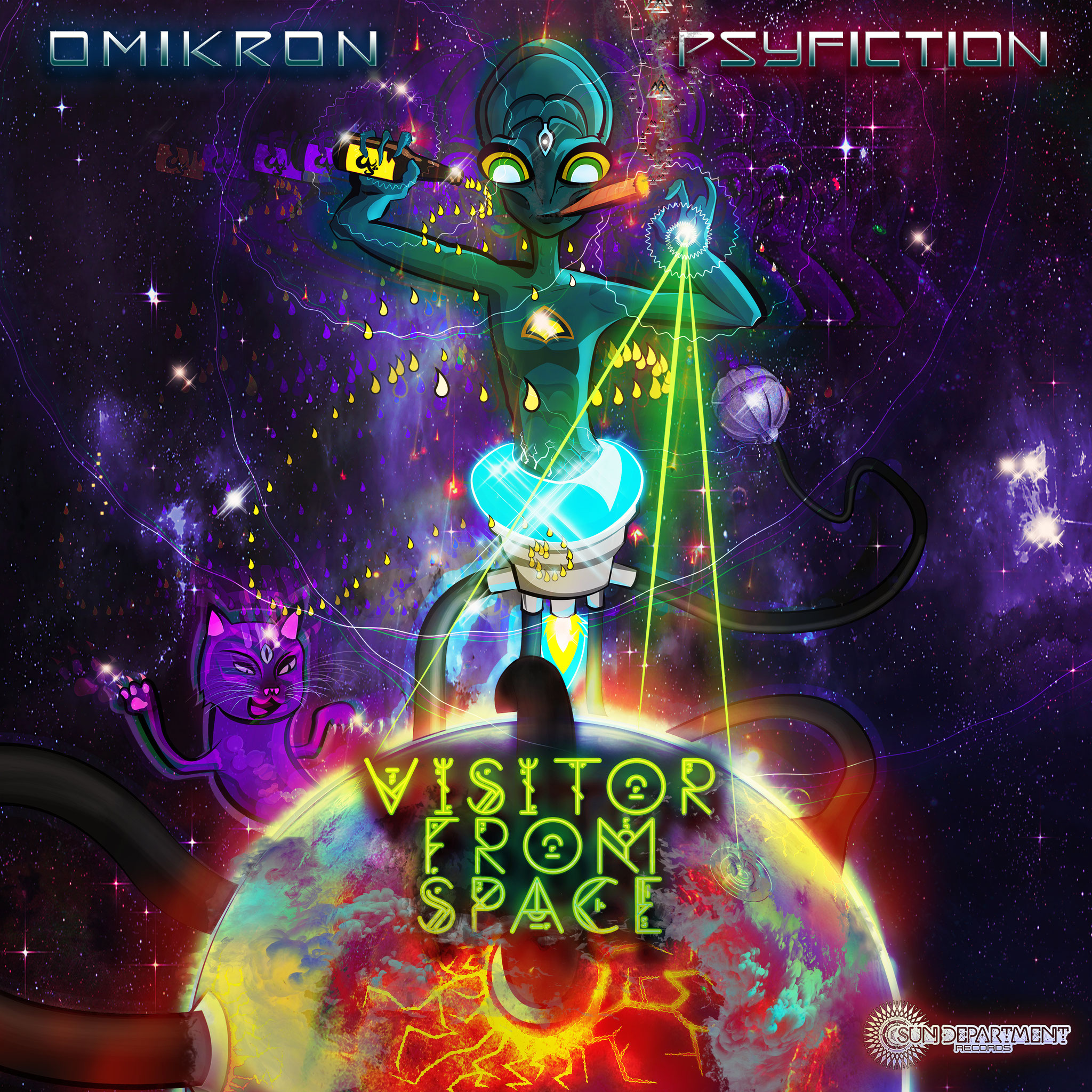 Omikron & Psyfiction - Visitor from Space