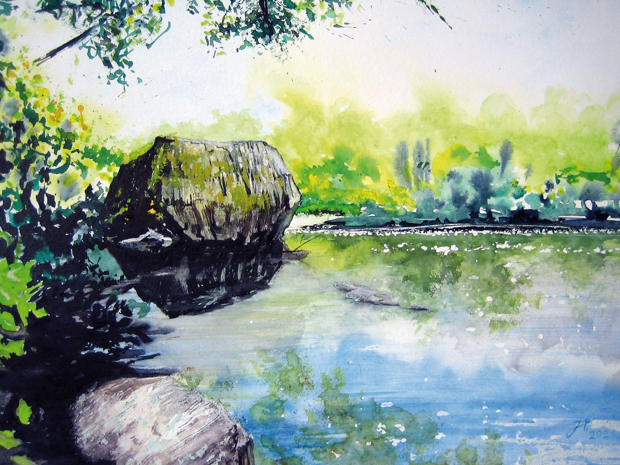Der "Dicke Stein" in Wallmenroth