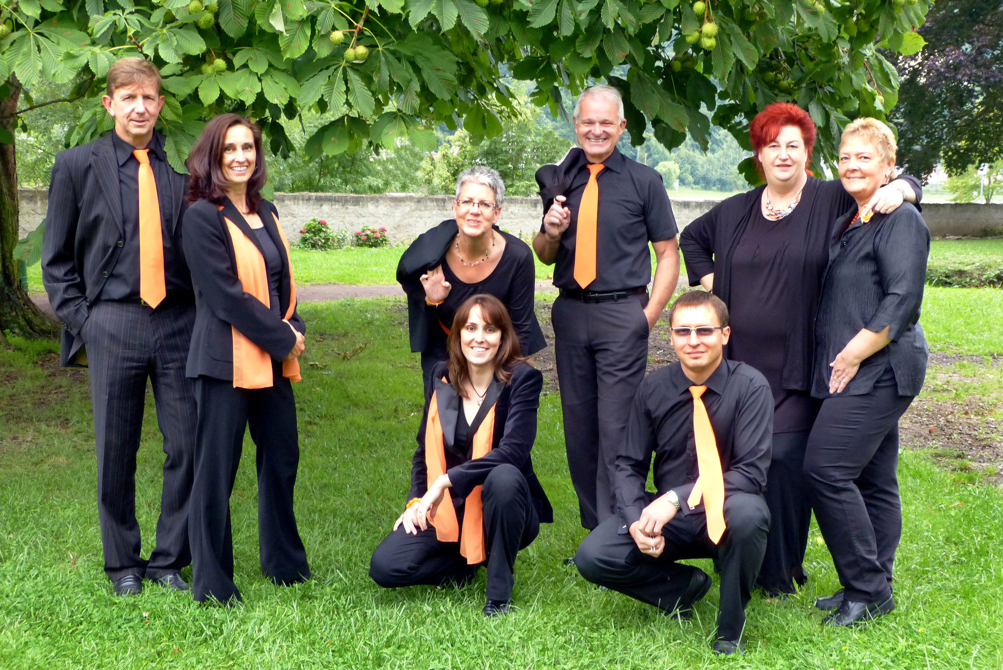 2014: Lahnstein, Martinsschloss, vor der Serenade mit dem Männerchor "Frohsinn". Fotos: Rainer Lindner