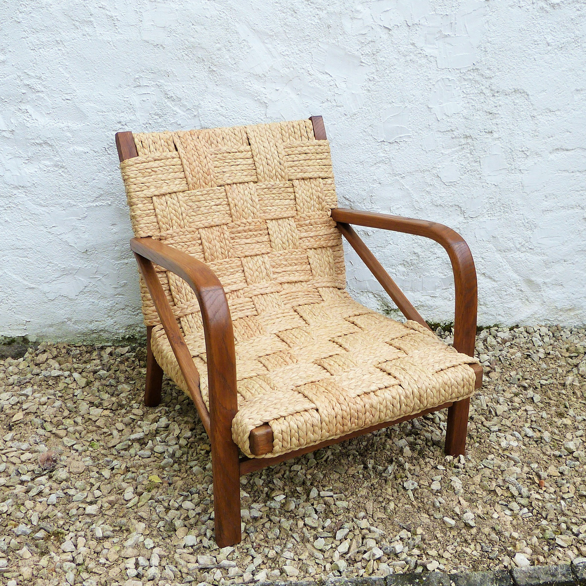 CHAUFFEUSE AUDOUX MINNET 1940-1950 (raphia tressé)