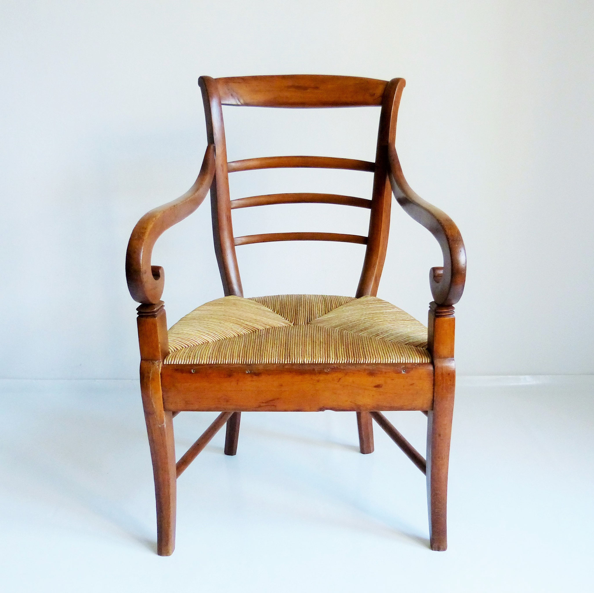 FAUTEUIL « RESTAURATION » fin XIXème siècle (recouvert seigle)