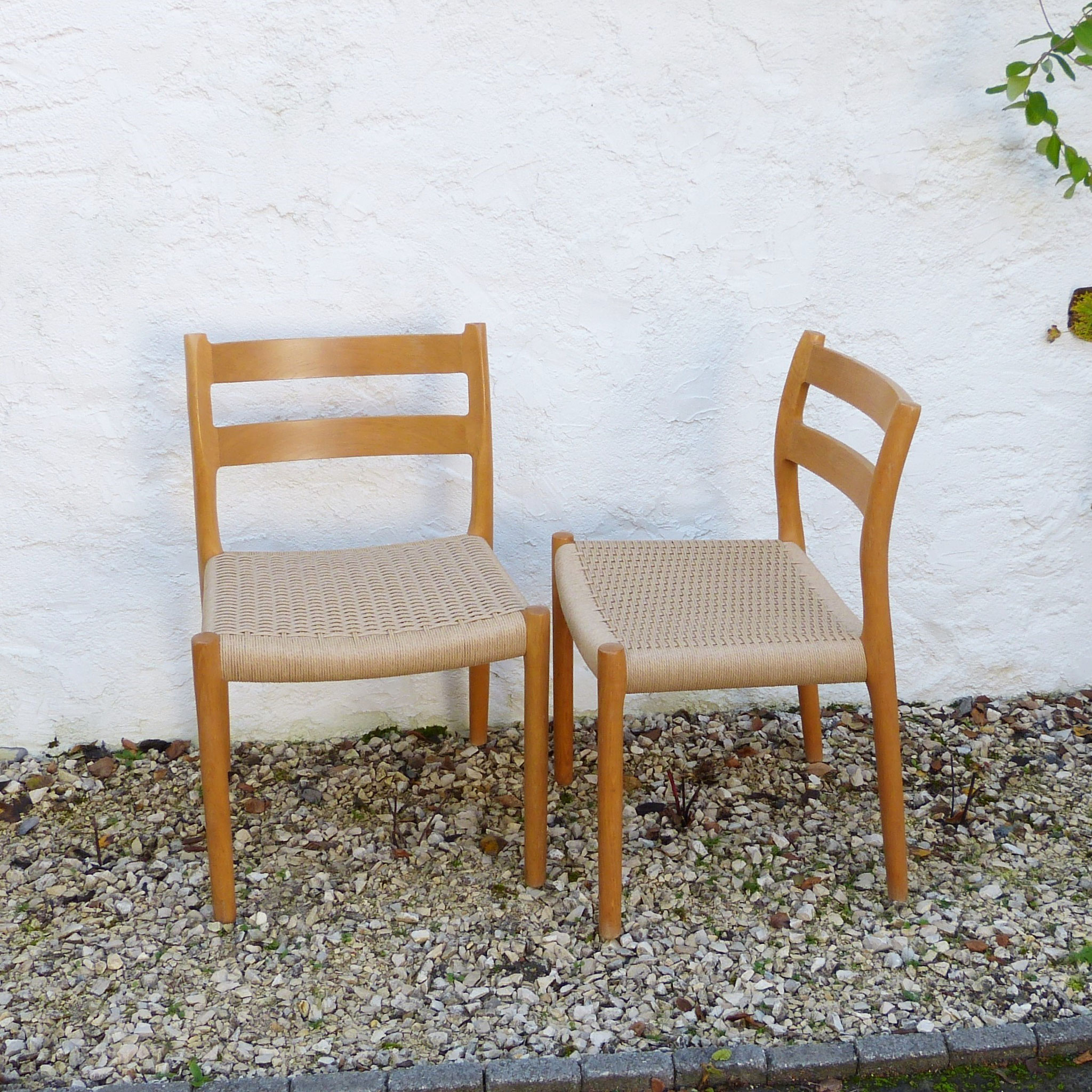 CHAISES N.O.MØLLER modèle no.84 de 1976 (corde danoise)