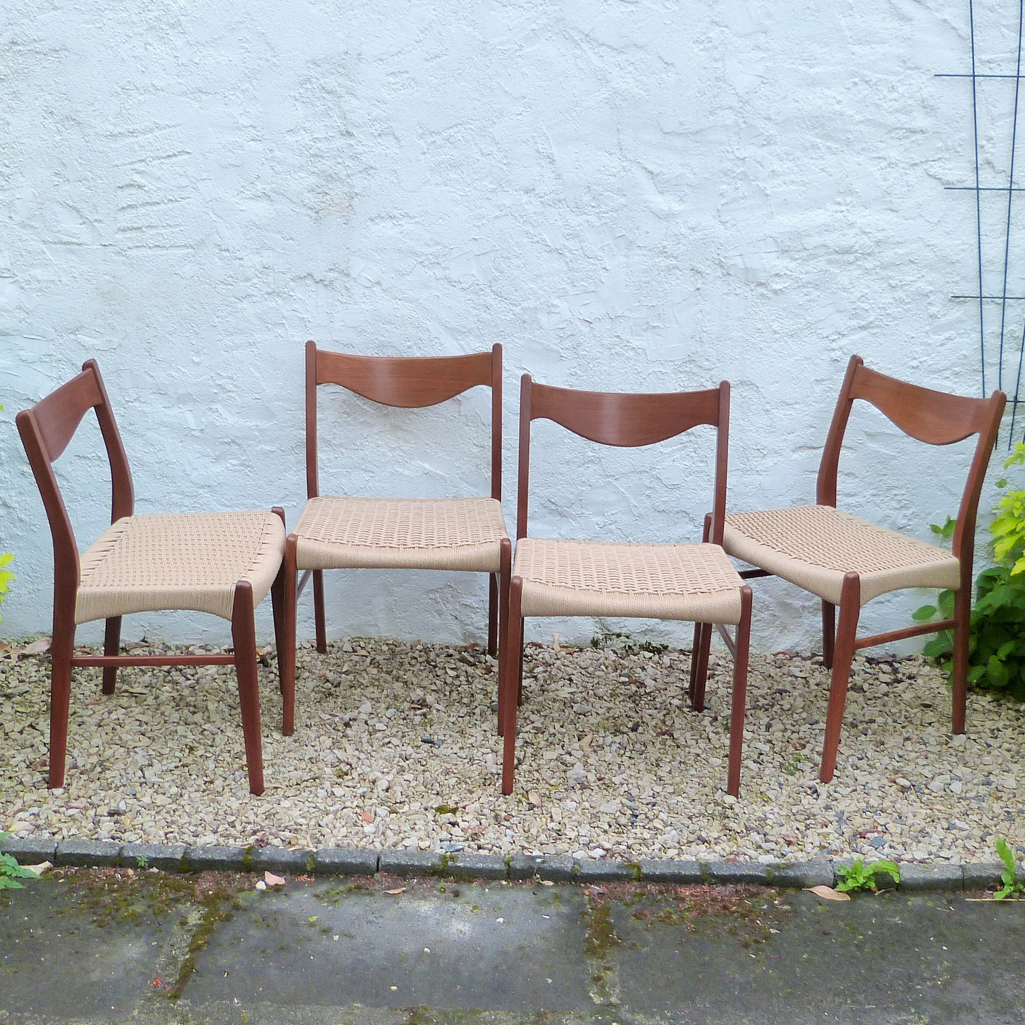 CHAISES ARNE WAHL IVERSEN années 1960 (corde danoise)