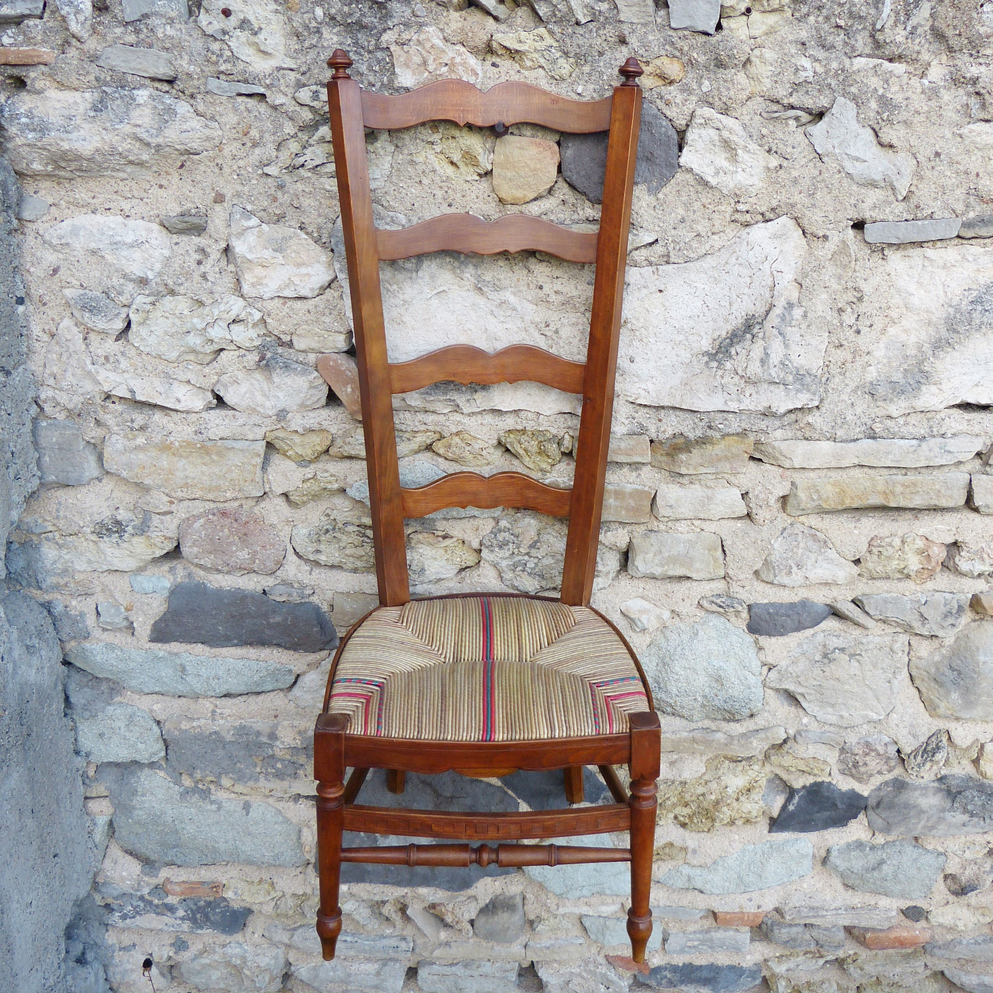 CHAISE DE NOURRICE fin XIXème siècle (recouvert seigle multicolore)