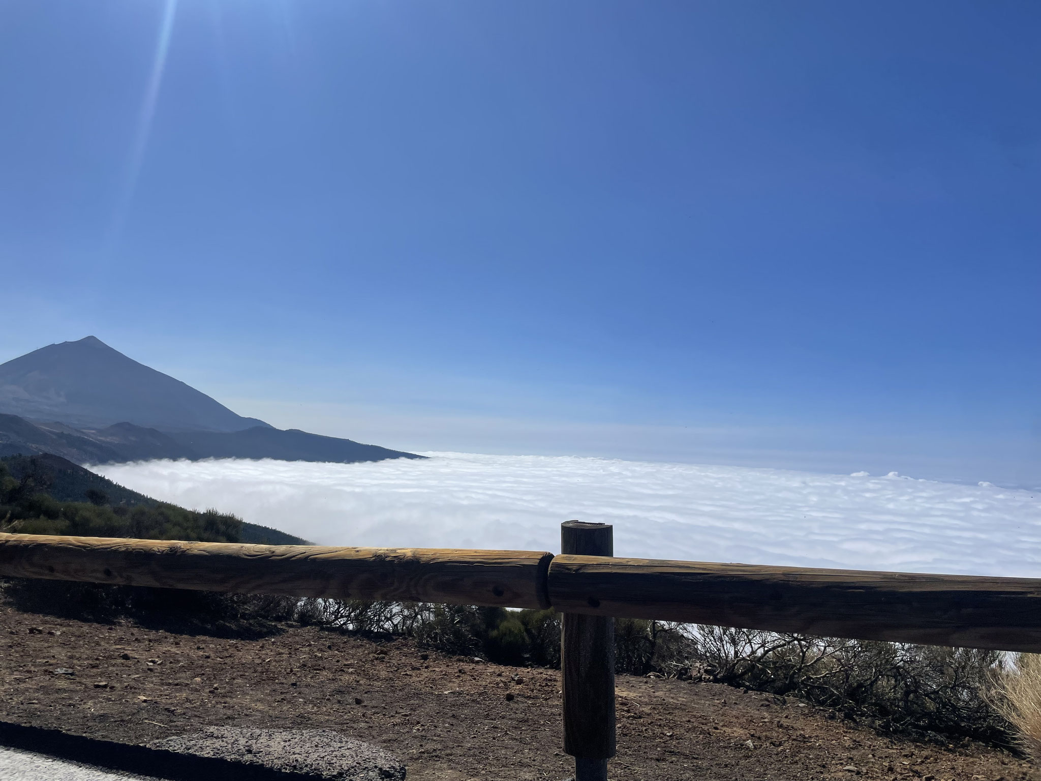der Nebel unten...der Teide in der Sonne