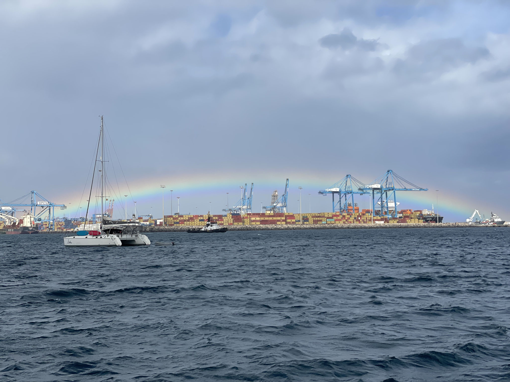 der erste Regenbogen seit der Karibik