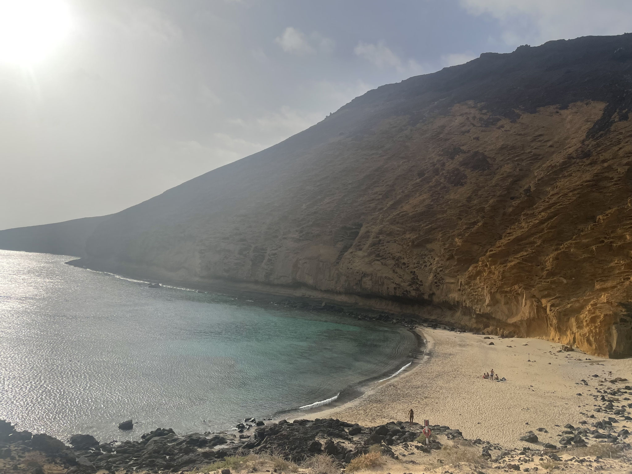 schöne Badebucht im Wasserschutzgebiet von La Graciosa