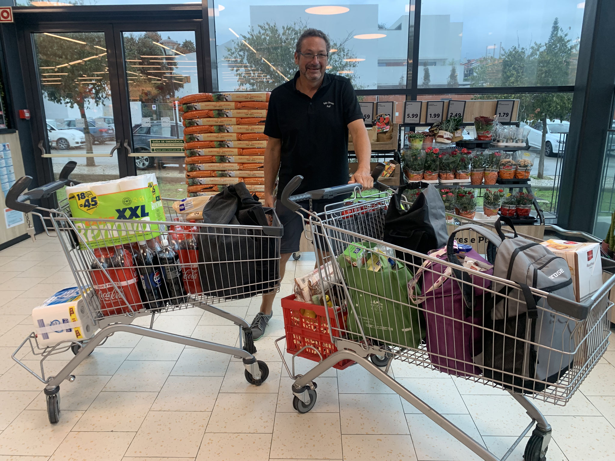 Großeinkauf für die Weiterfahrt