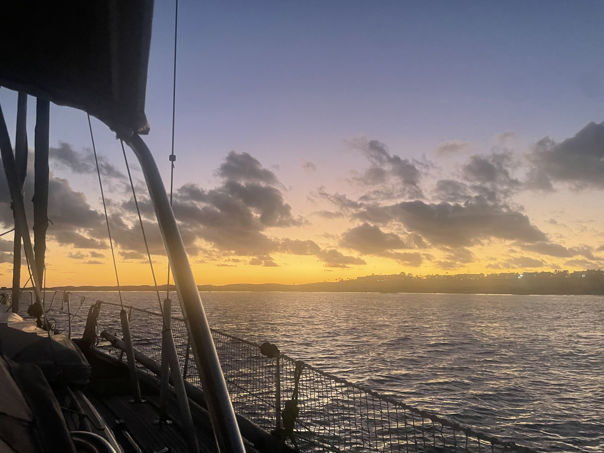 Sonnenuntergang vom Ankerfeld Pasito blanco