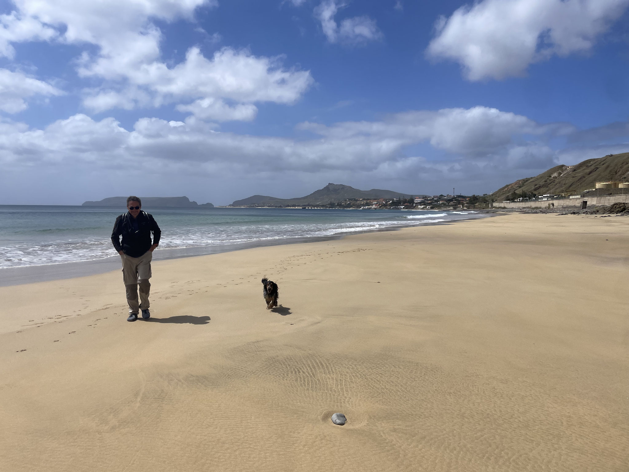 Am Strand von Porto Santo