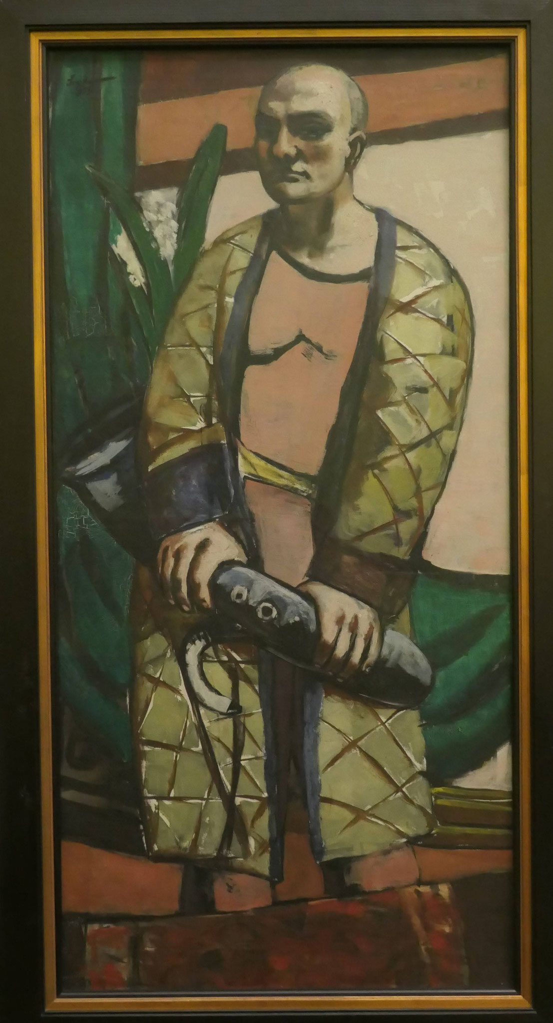Max Beckmann, Selbstbildnis mit Saxophon, Öl auf Leinwand, 1930, Kunsthalle Bremen