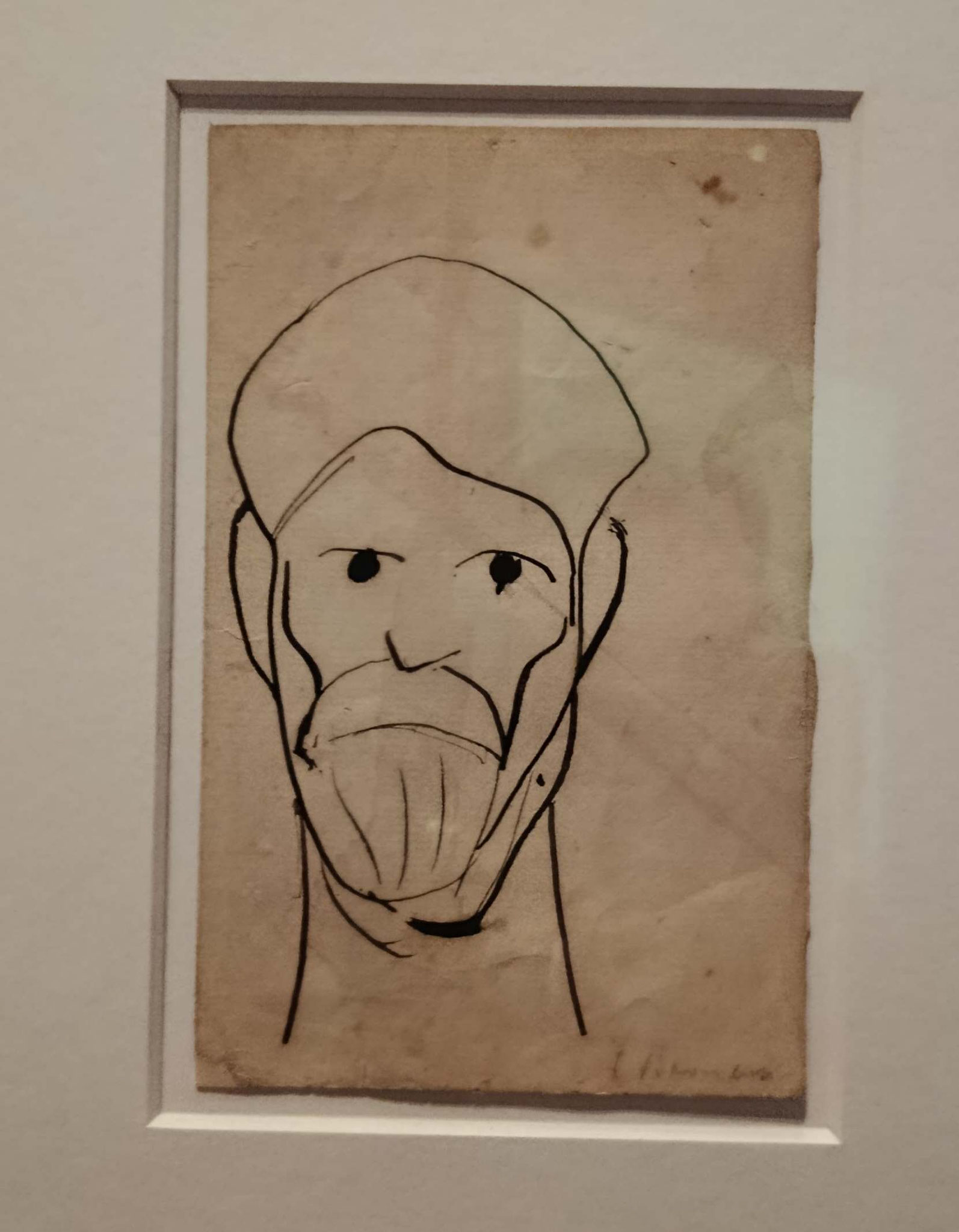 Constantin Brancusi, Symbol für James Joyce, Tinte auf Papier, 1929, Centre Pompidou, Paris