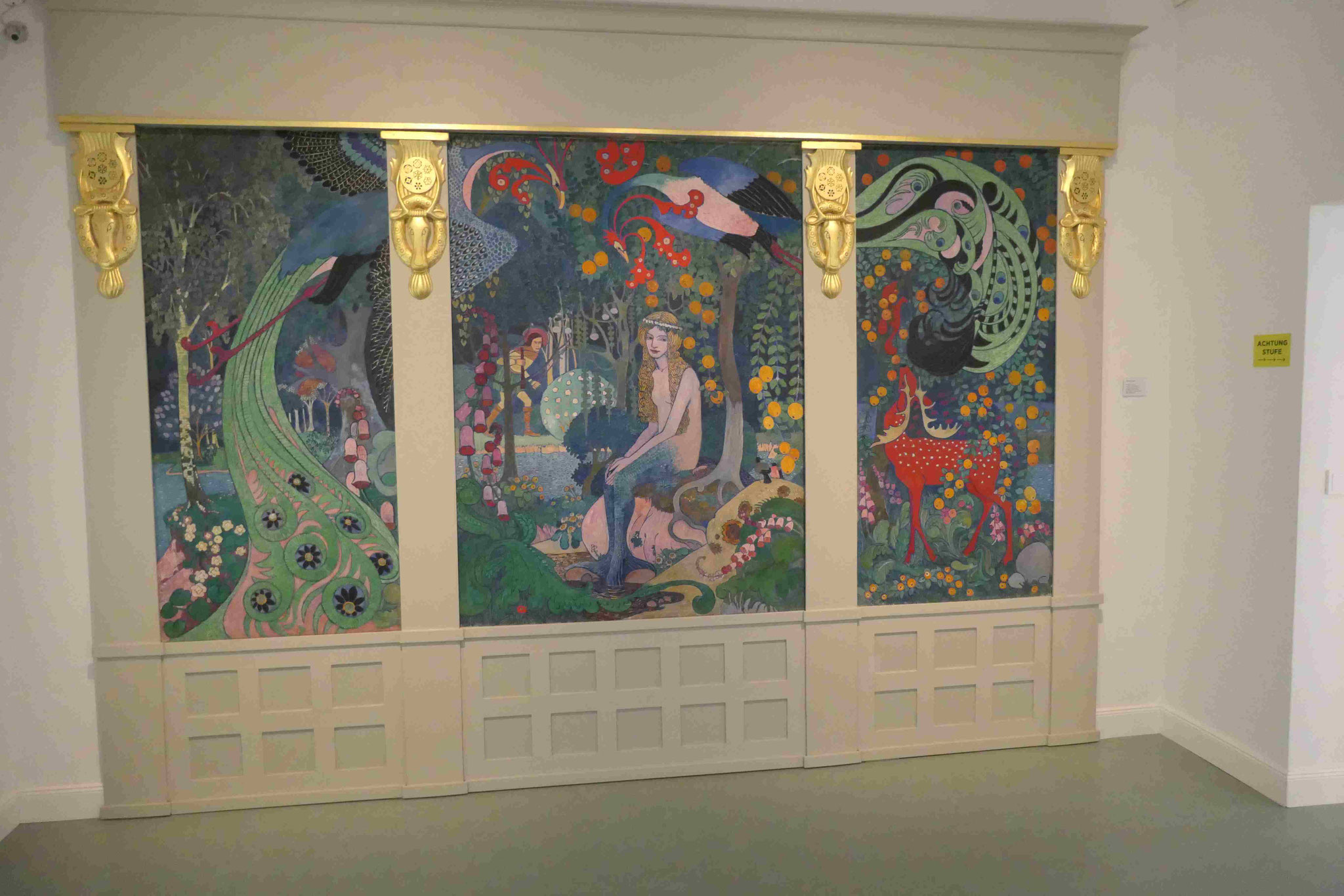 Heinrich Vogeler, Die Melusine, Wandpaneele im Barkenhoff, Worpswede
