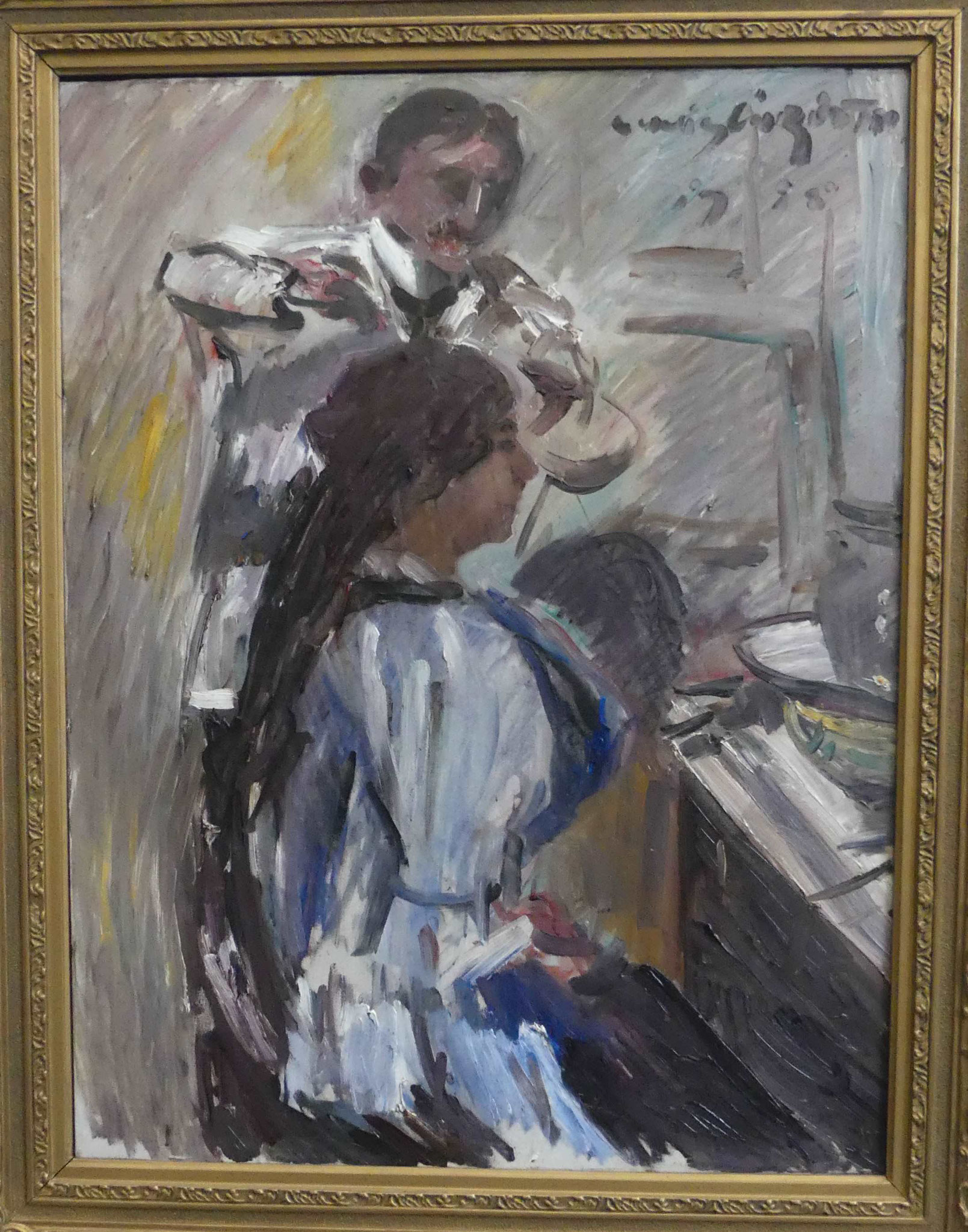 Lovis Corinth, Der Friseur, 1915, Öl auf Leinwand, Nationalgalerie Berlin