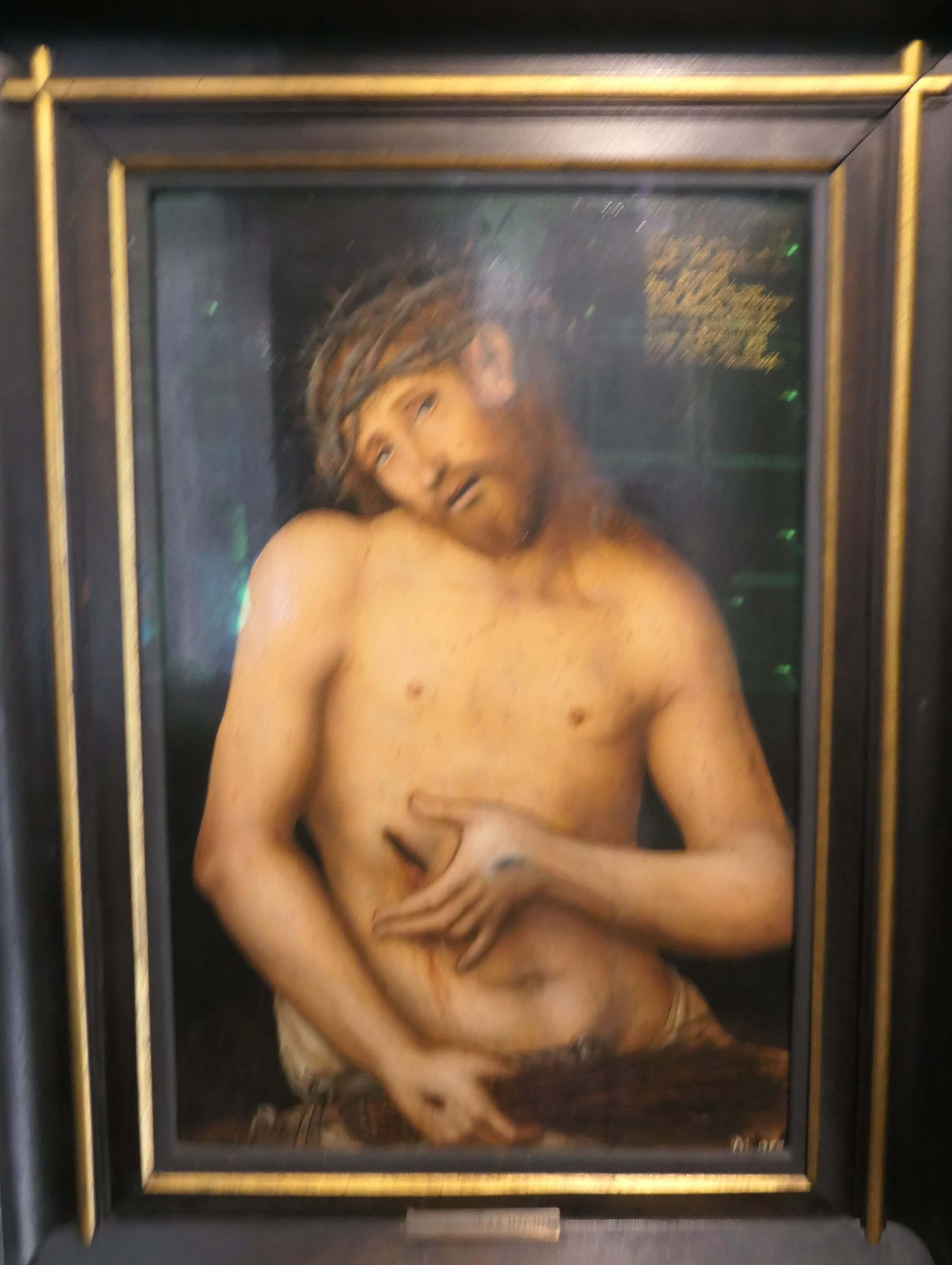 Lucas Cranach d. Ä., Christus als Schmerzensmann, Tempera aufBuchenholz, um 1537, Roselius Museum Bremen