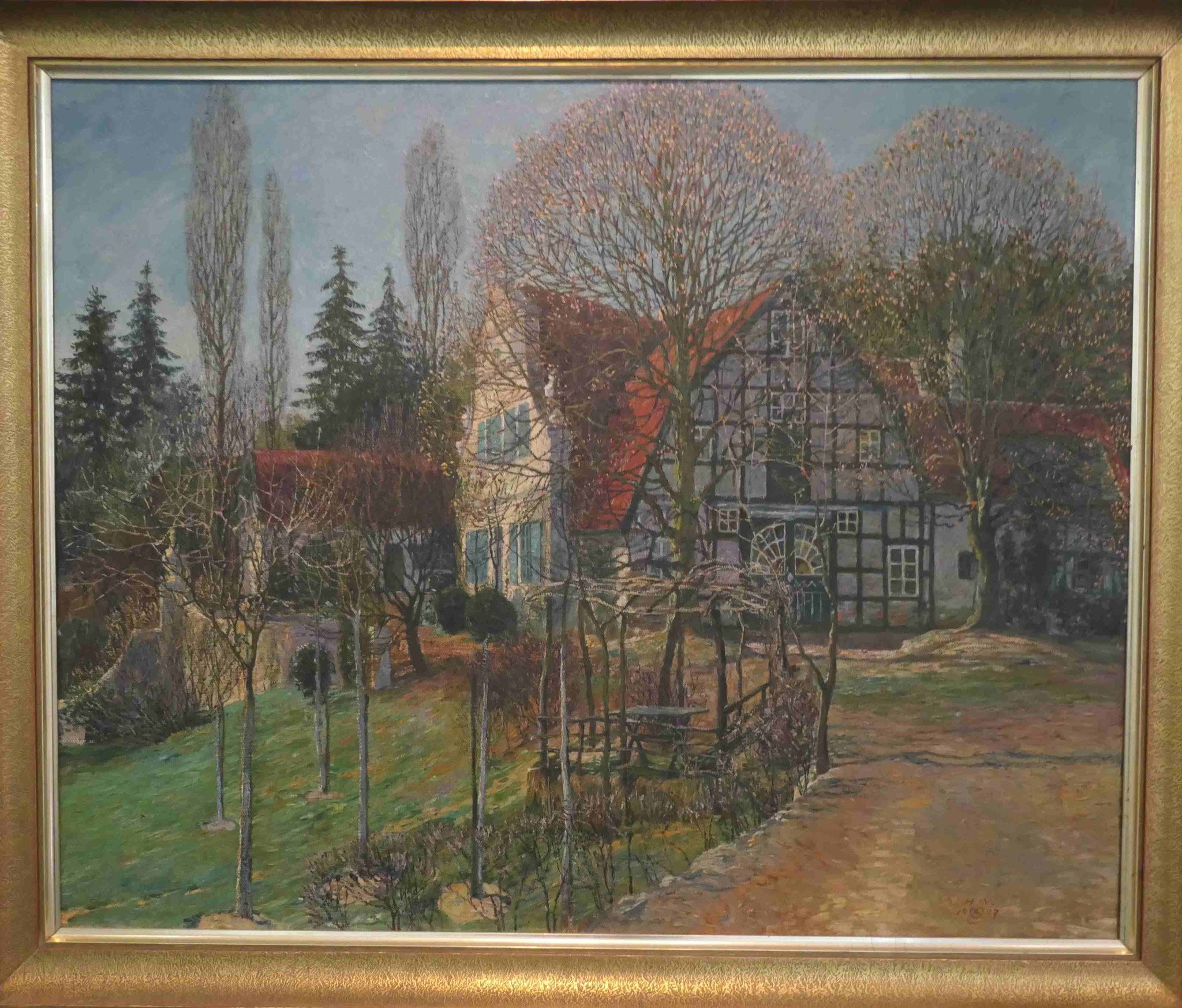 Heinrich Vogeler, Vorfrühling, Öl auf Leinwand, 1907, Sammlung im Barkenhoff, Worpswede