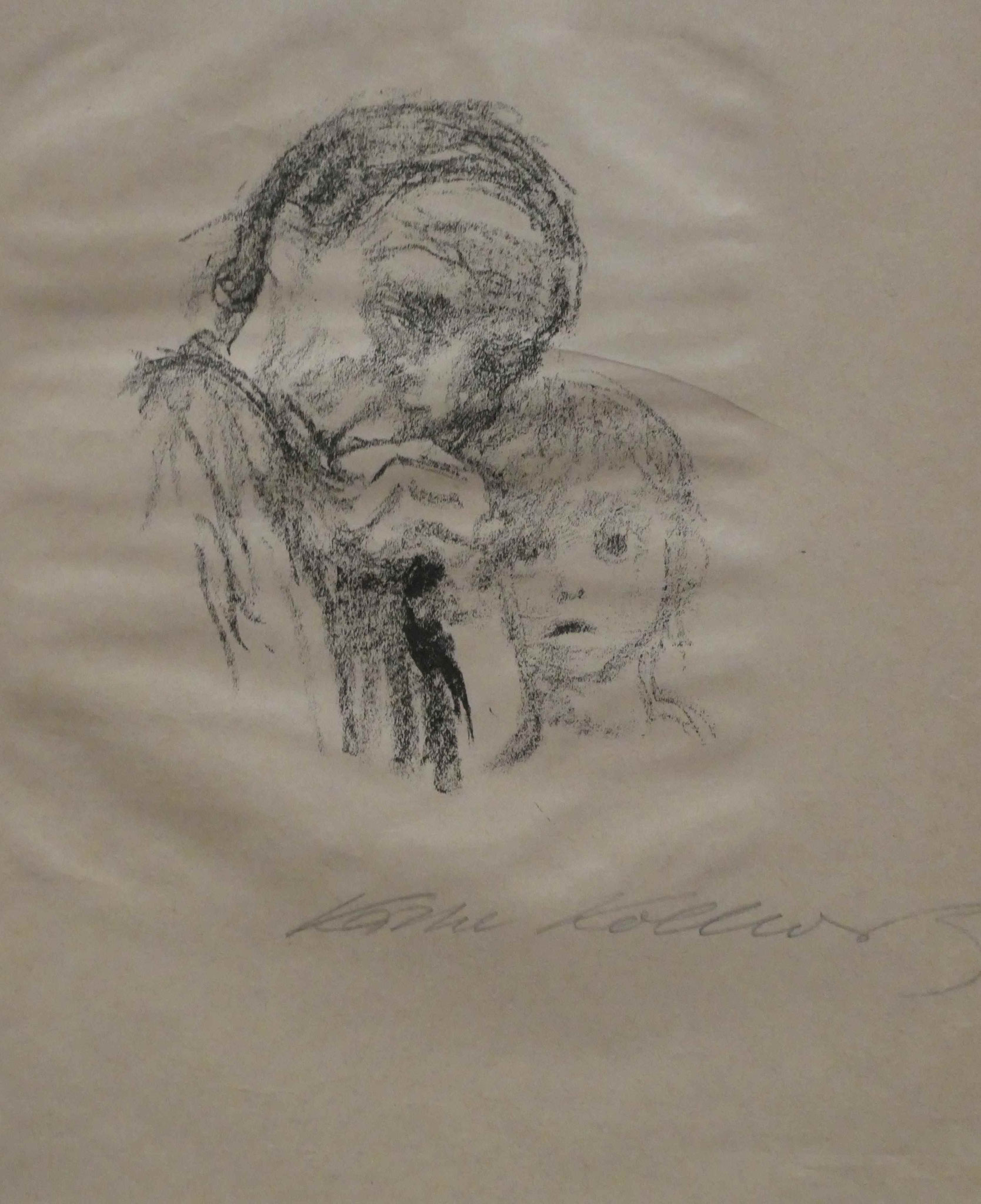 Käthe Kollwitz,  Mutter und Kind, Kreidelithografie, 1925, Käthe-Kollwitz-Museum, Berlin