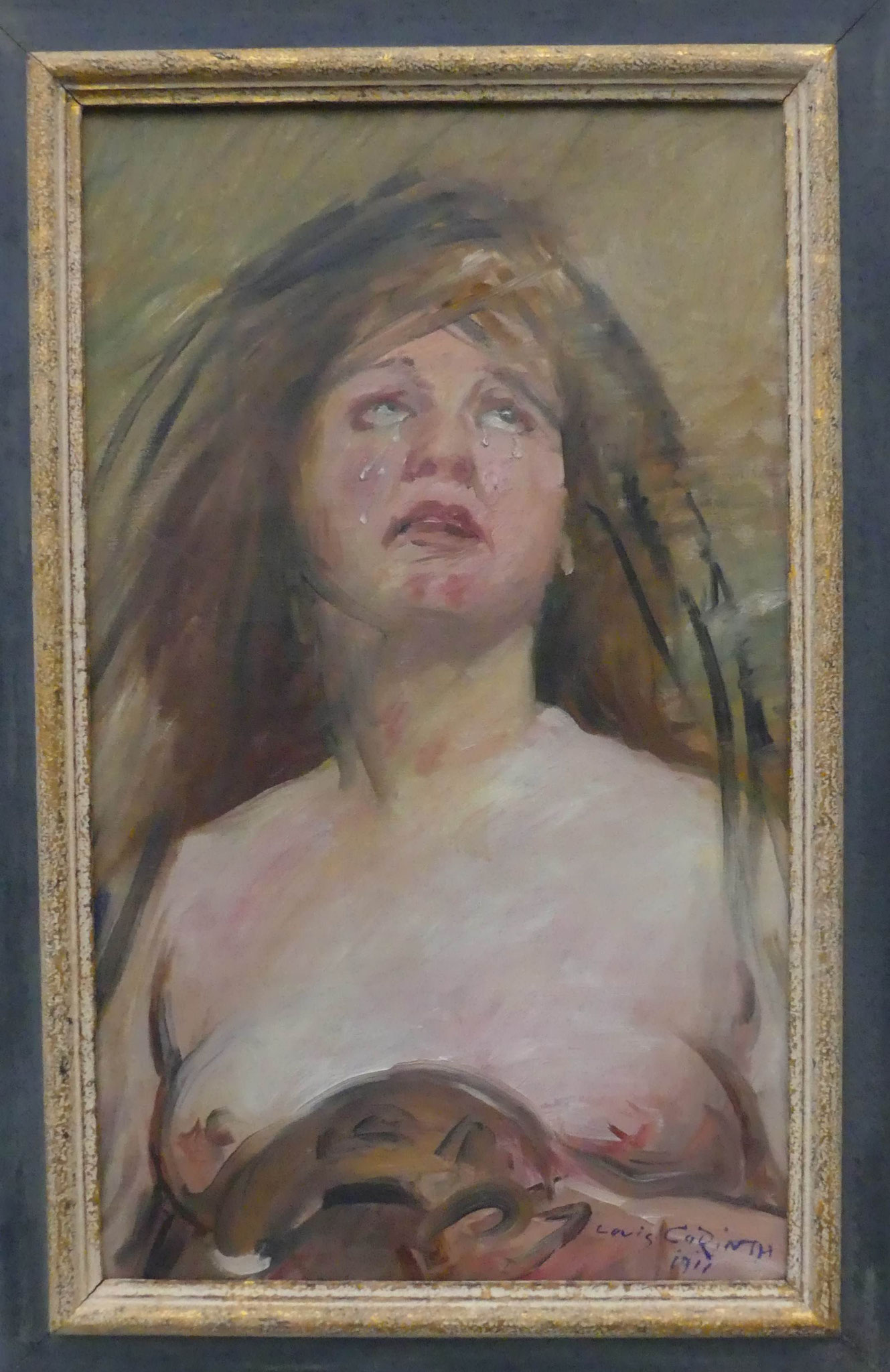 Lovis Corinth, Weinende Magdalena, 1911, Öl auf Leinwand, Nationalgalerie Berlin