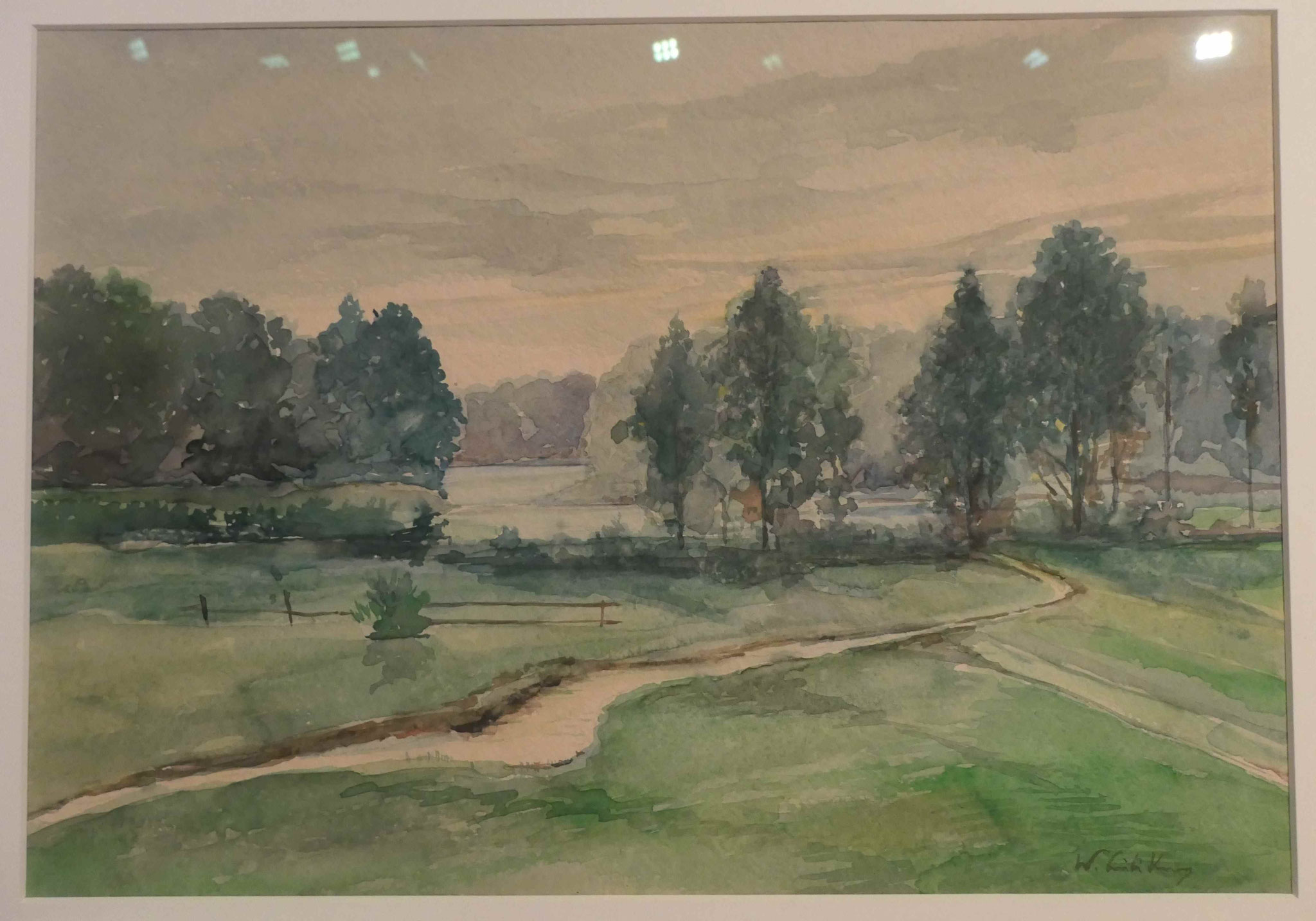 Walter Leistikow, Tornow in der Mark, o.J. , Aquarell auf Papier, Bröhan Museum, Berlin