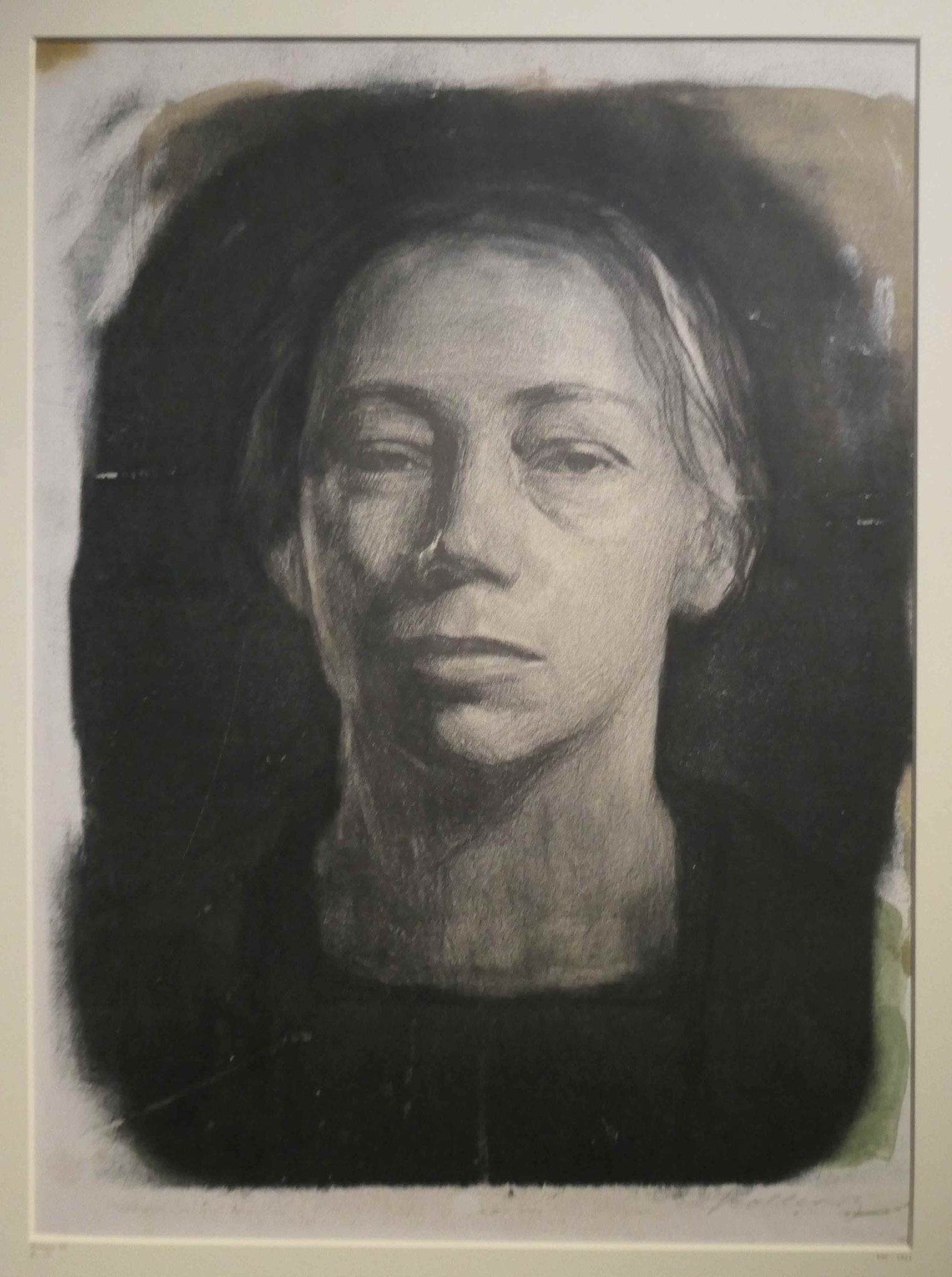 Käthe Kollwitz, Selbstbildnis en face, 1904, Kupferstichkabinett Berlin