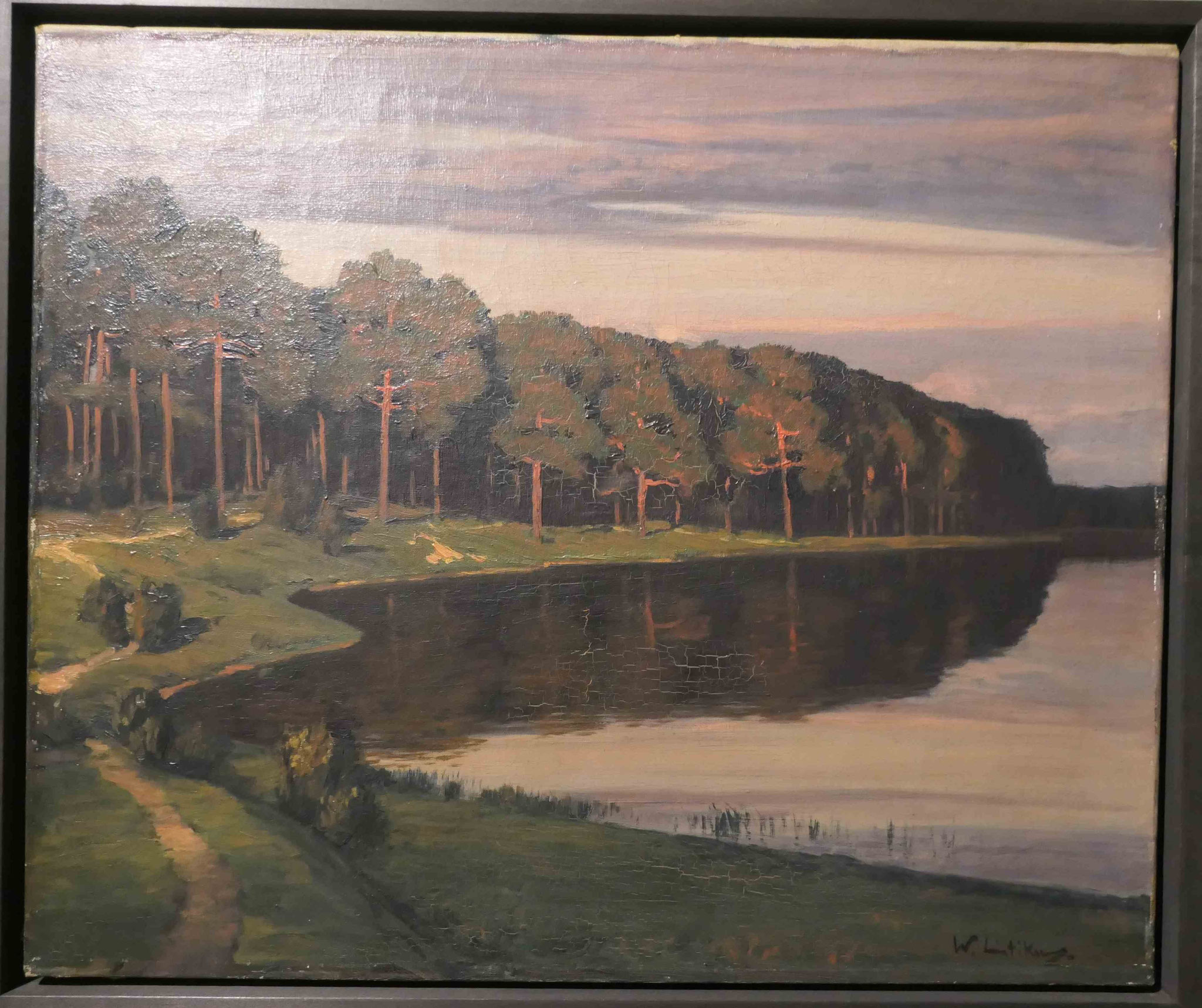 Walter Leistikow, Grunewaldsse, um 1897, Öl auf Leinwand, Bröhan Museum, Berlin