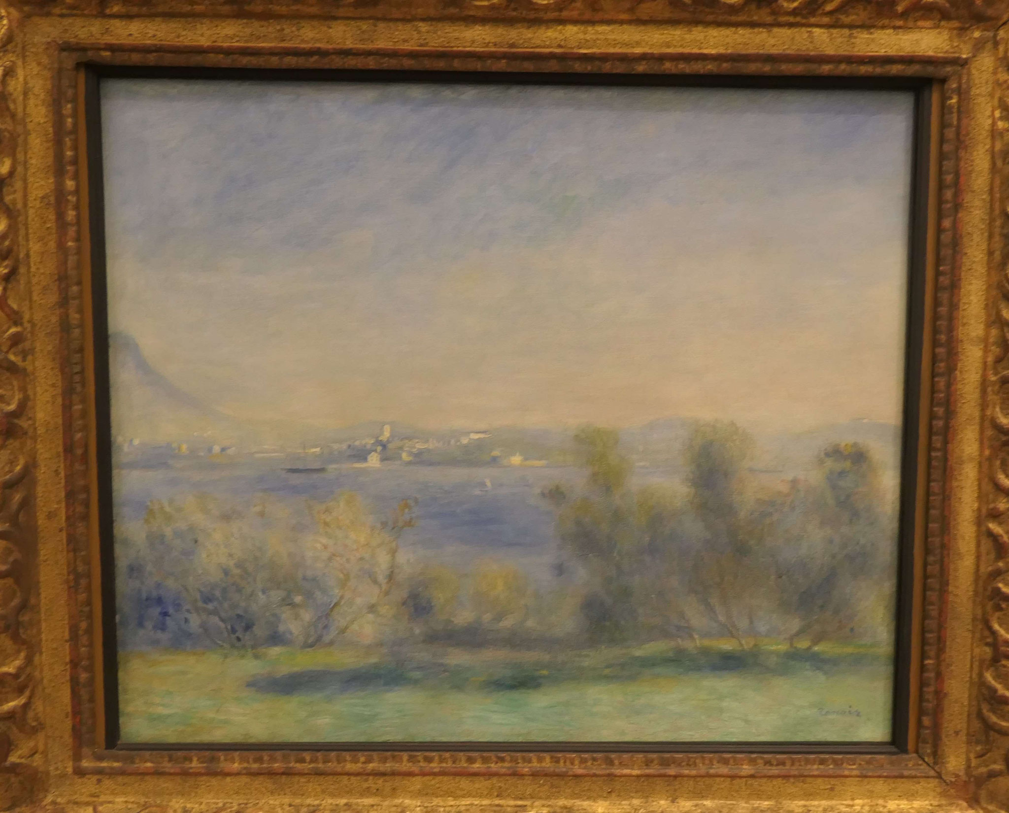 Auguste Renoir, Landschaft am Mittelmeer (Blick auf Toulon), Öl auf Leinwand, 1891, Kunsthalle Bremen