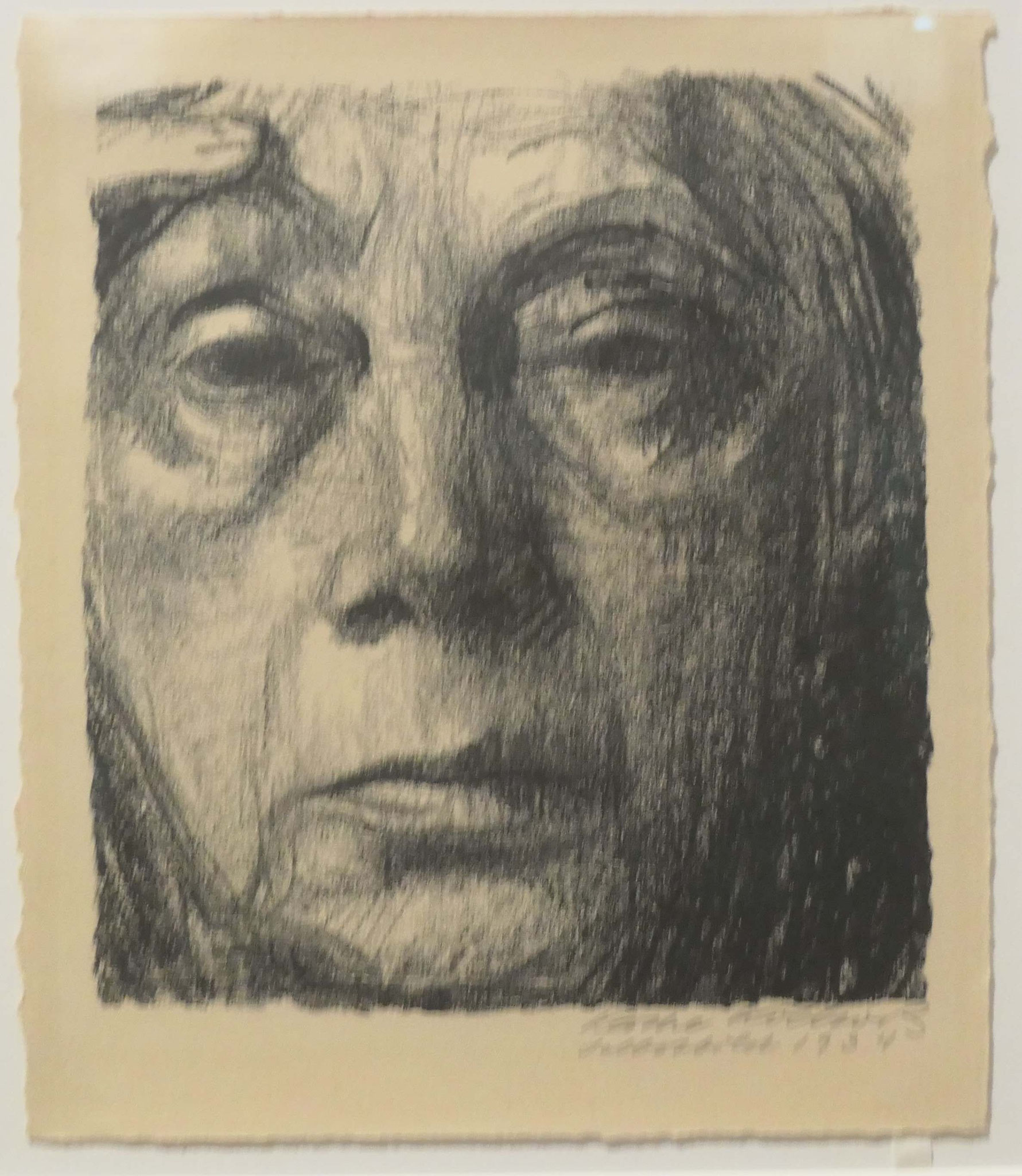 Käthe Kollwitz, Selbstbildnis, Kreide- und Pinsellithografie, 1934, Käthe-Kollwitz-Museum, Berlin
