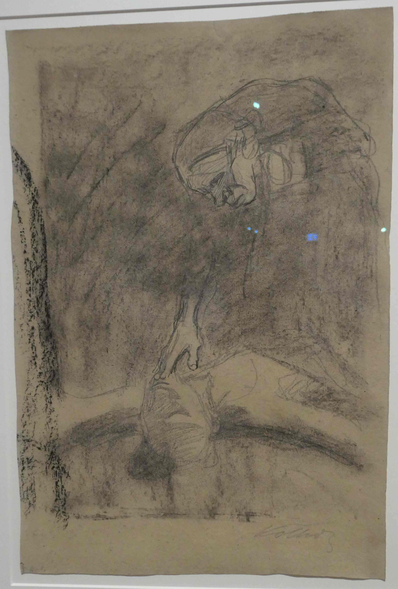 Käthe Kollwitz,  Mutter mit totem Sohn, Bleistiftzeichnung, 1907, Käthe-Kollwitz-Museum, Berlin