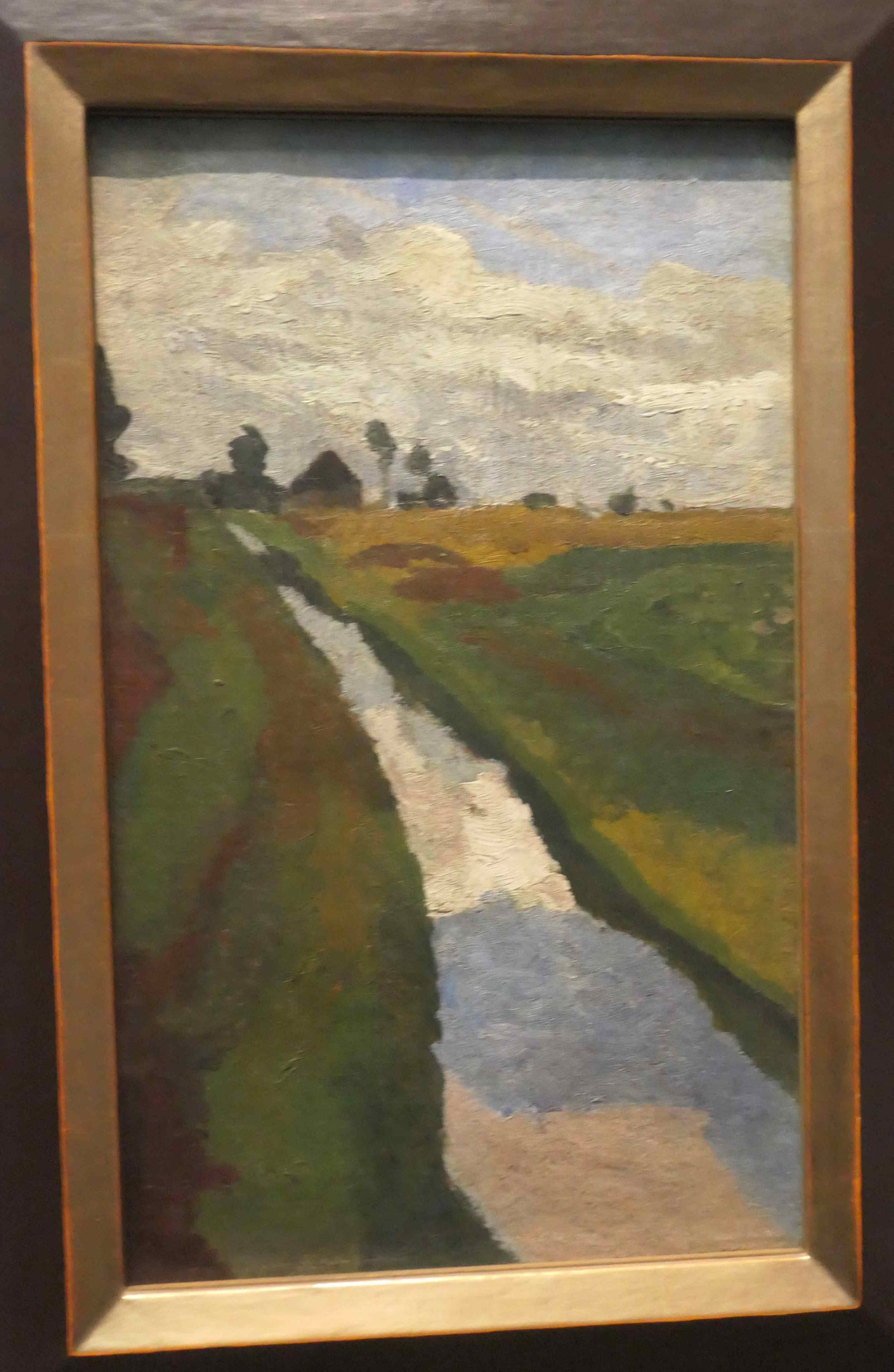Paula Modersohn-Becker, Moorkanal, Öl auf Pappe, um 1900,Modersohn-Becker Museum, Bremen