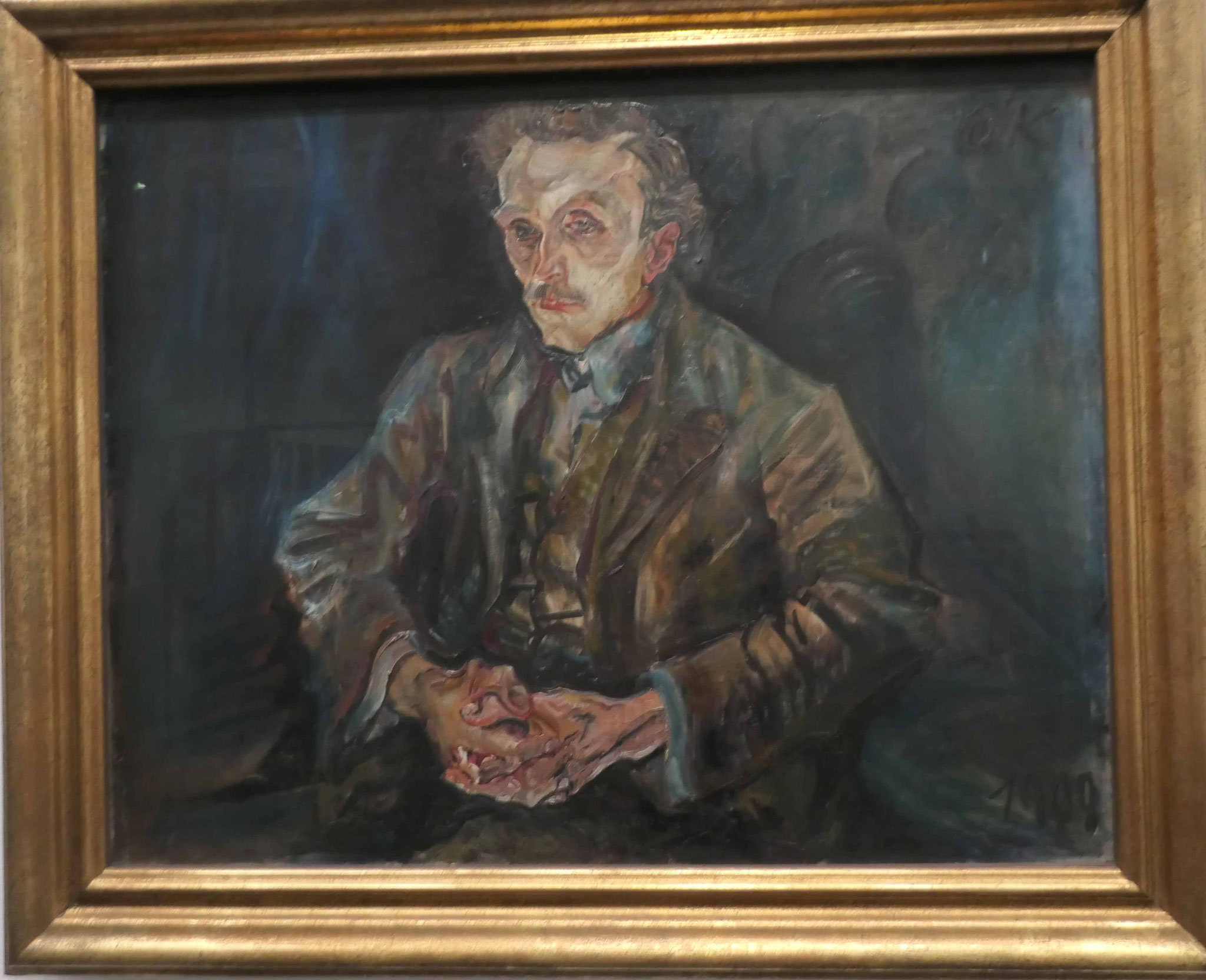 Oskar Kokoschka, Der Wiener Baumeister Adolf Loos, 1909, Neue Nationalgalerie Berlin