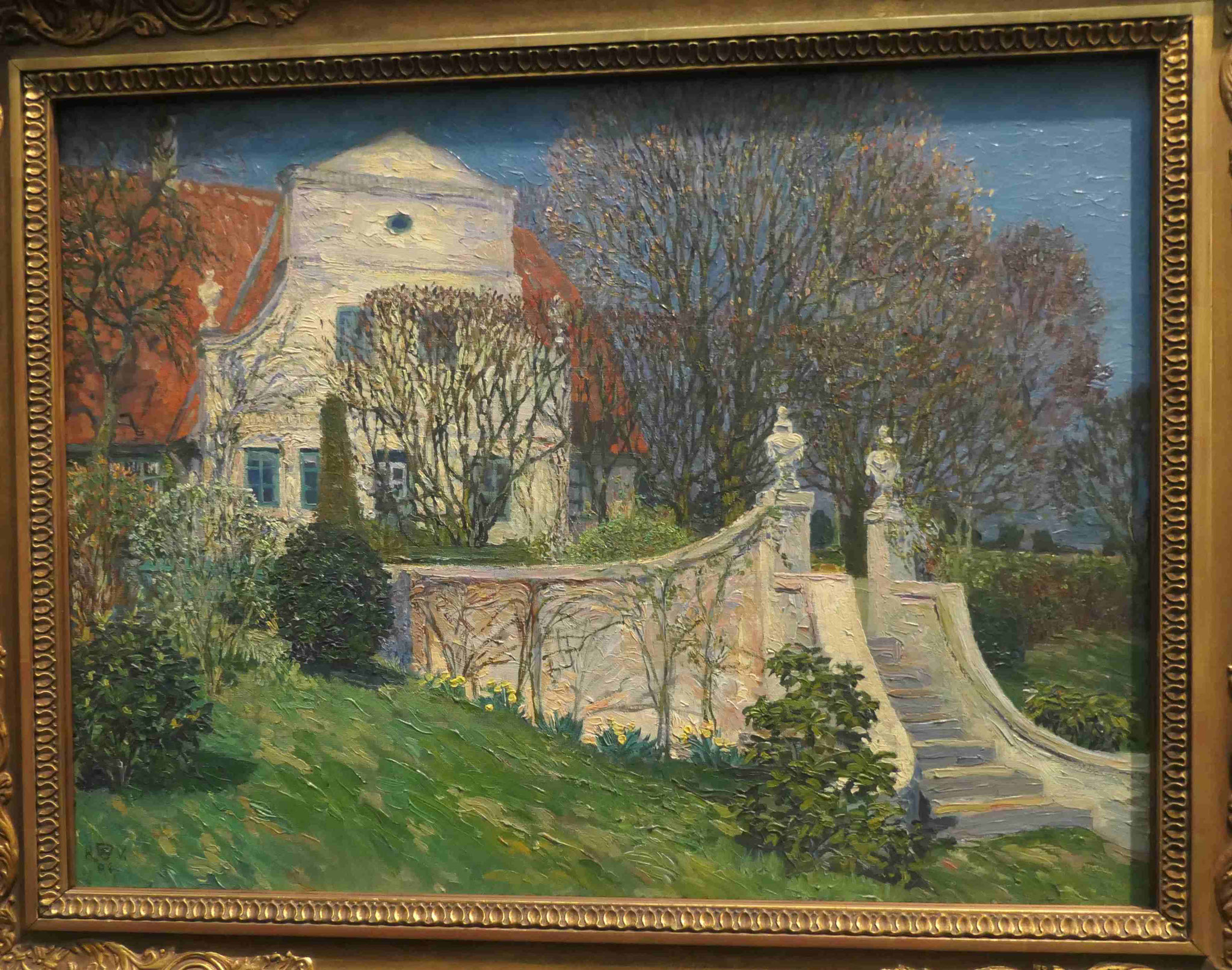 Heinrich Vogeler, Der Barkenhoff, Öl auf Leinwand, 1904, Kunsthalle Worpswe