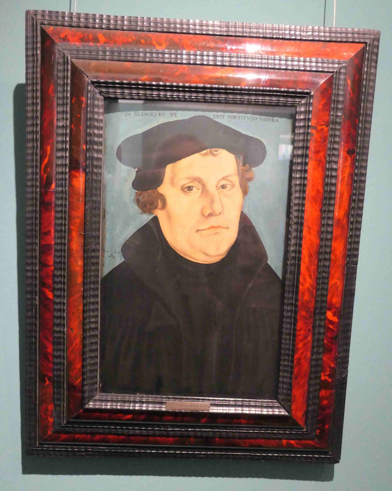 Lucas Cranach d. Ä., Bildnis Martin Luther, Tempera auf Buchenholz, 1529, Roselius Museum Bremen