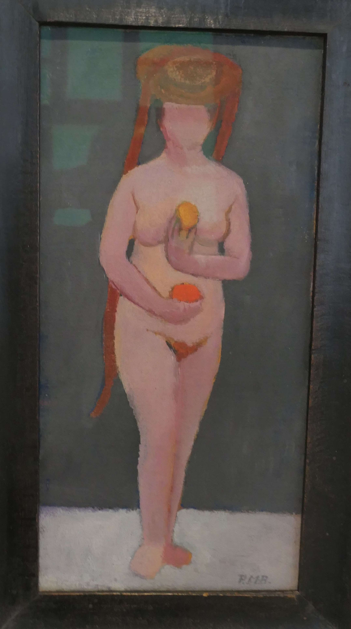 Paula Modersohn-Becker, Selbstbildnis als stehender Akt mit Hut, Öltempera auf Leinwand, 1906,Modersohn-Becker Museum, Bremen