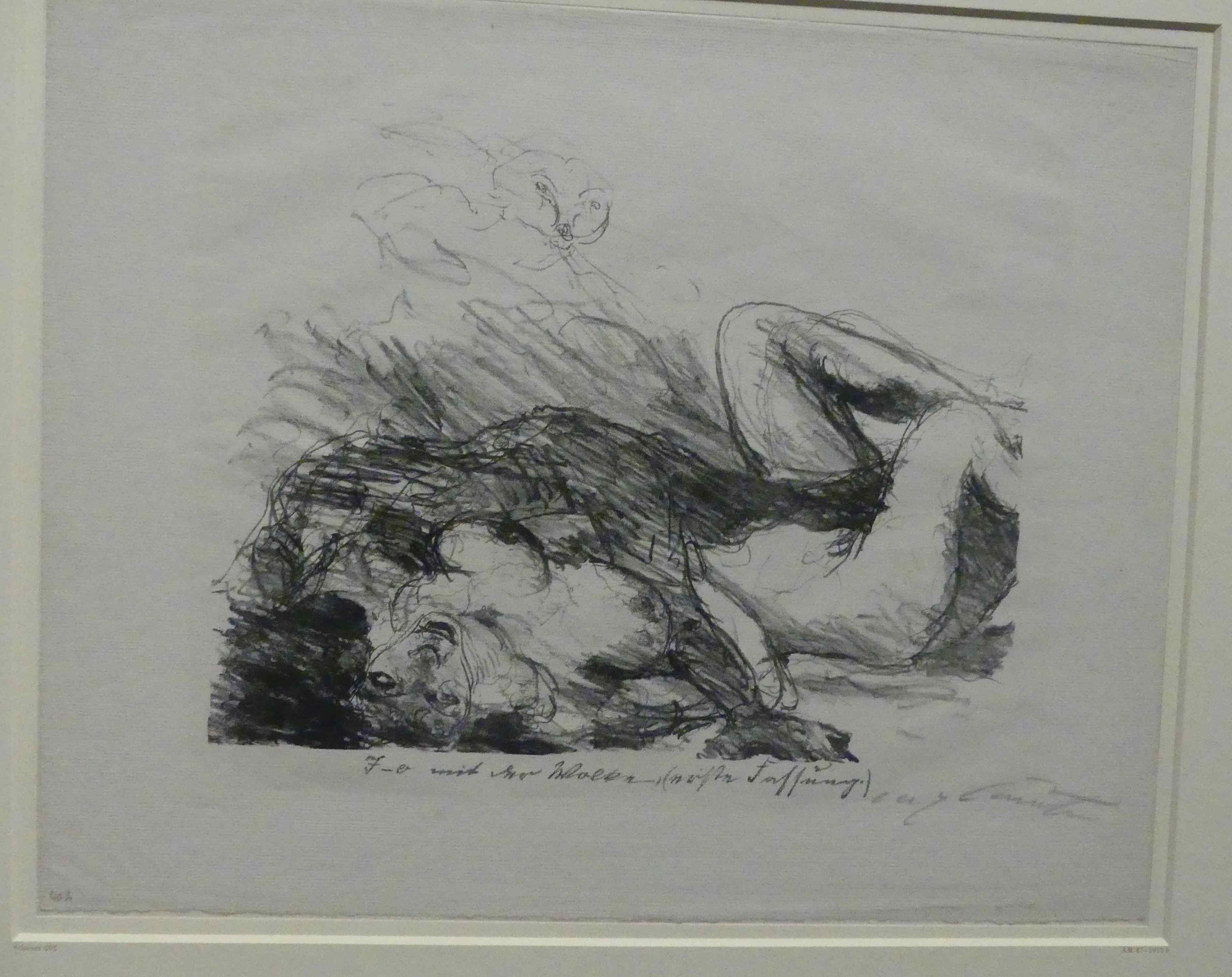 Lovis Corinth, Io mit der Wolke, 1920, Lithographie, Nationalgalerie Berlin