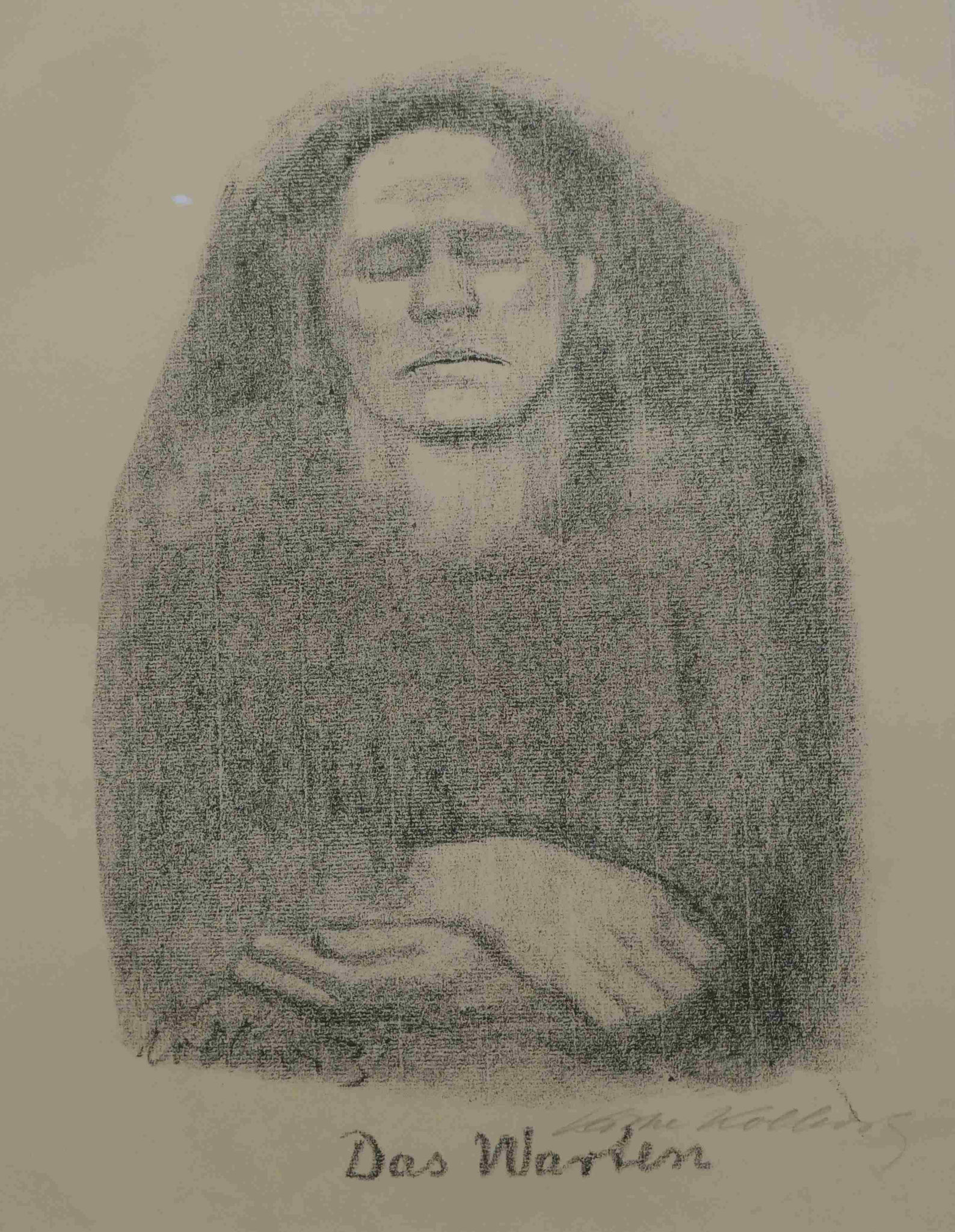 Käthe Kollwitz,  Das Warten (Das Bangen), Kreidelithografie, 1914, Käthe-Kollwitz-Museum, Berlin