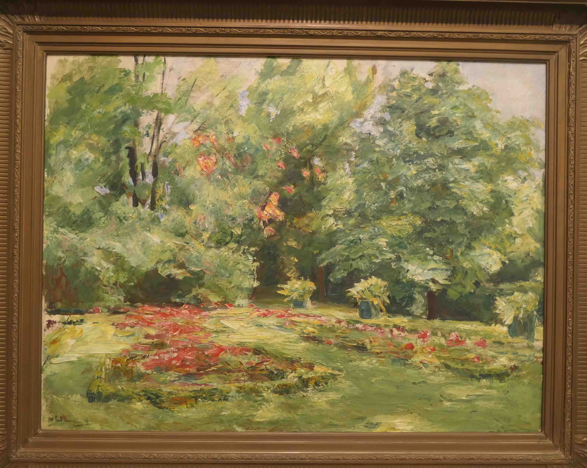 Max Liebermann, Blumenterrassen im Wannseegarten, Öl auf Leinwand, 1924, Kunsthalle Bremen