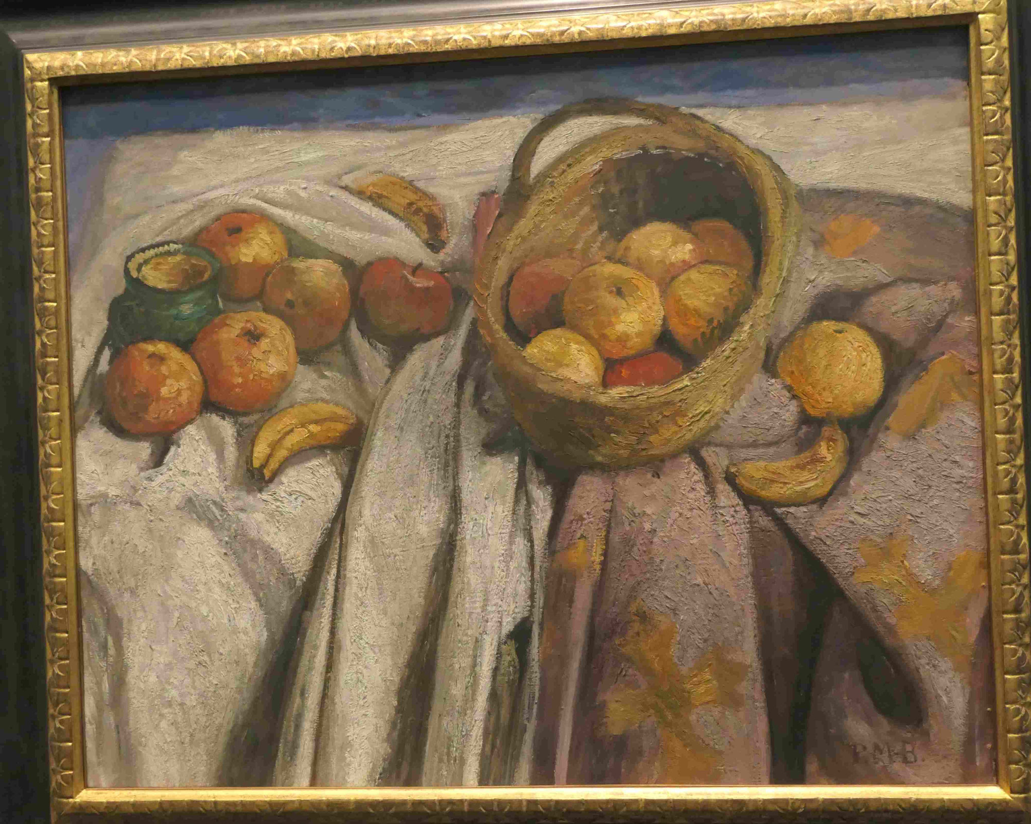 Paula Modersohn-Becker, Stillleben mit Äpfeln und Bananen, Öltrempera auf Leinwand, 1905Modersohn-Becker Museum, Bremen